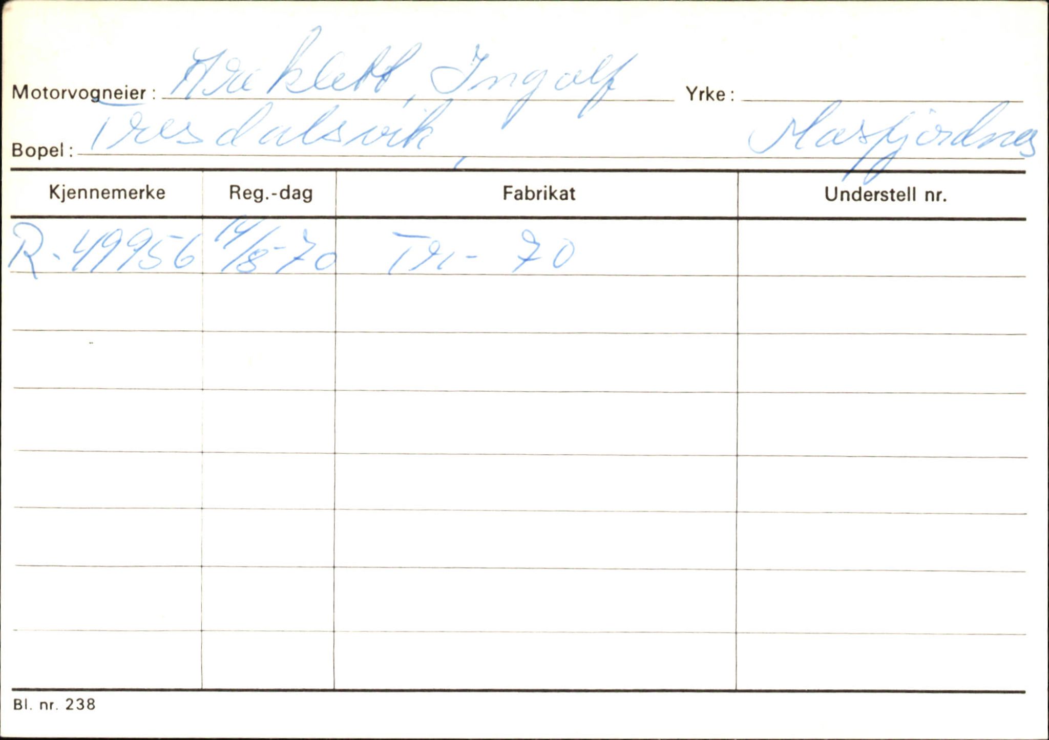 Statens vegvesen, Hordaland vegkontor, AV/SAB-A-5201/2/Ha/L0002: R-eierkort A, 1920-1971, p. 668