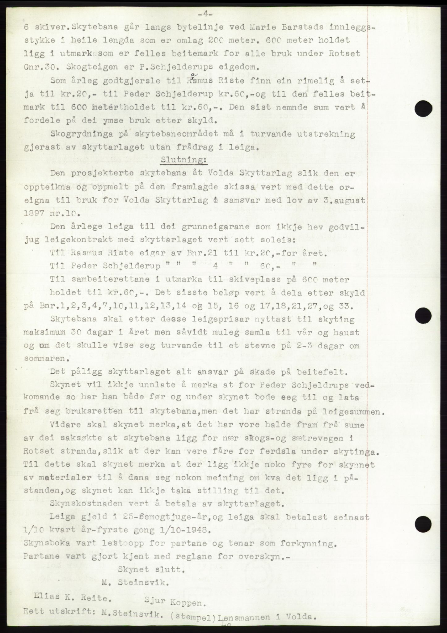 Søre Sunnmøre sorenskriveri, AV/SAT-A-4122/1/2/2C/L0116: Mortgage book no. 4B, 1948-1949, Diary no: : 1163/1948