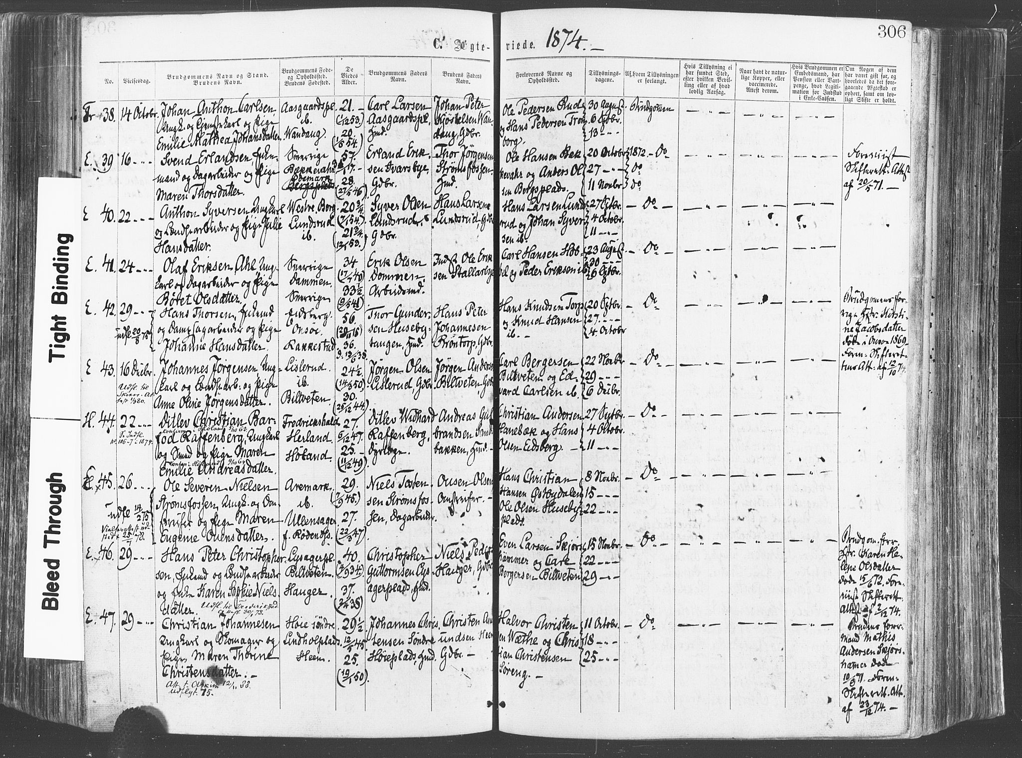 Eidsberg prestekontor Kirkebøker, AV/SAO-A-10905/F/Fa/L0011: Parish register (official) no. I 11, 1867-1878, p. 306