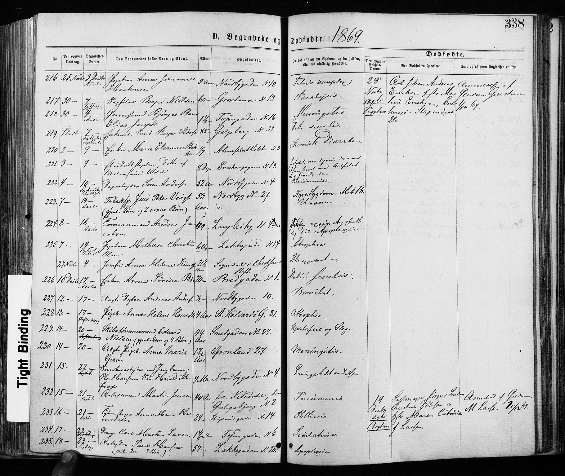 Grønland prestekontor Kirkebøker, AV/SAO-A-10848/F/Fa/L0005: Parish register (official) no. 5, 1869-1880, p. 338