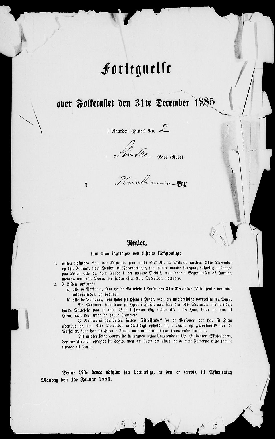 RA, 1885 census for 0301 Kristiania, 1885, p. 11075