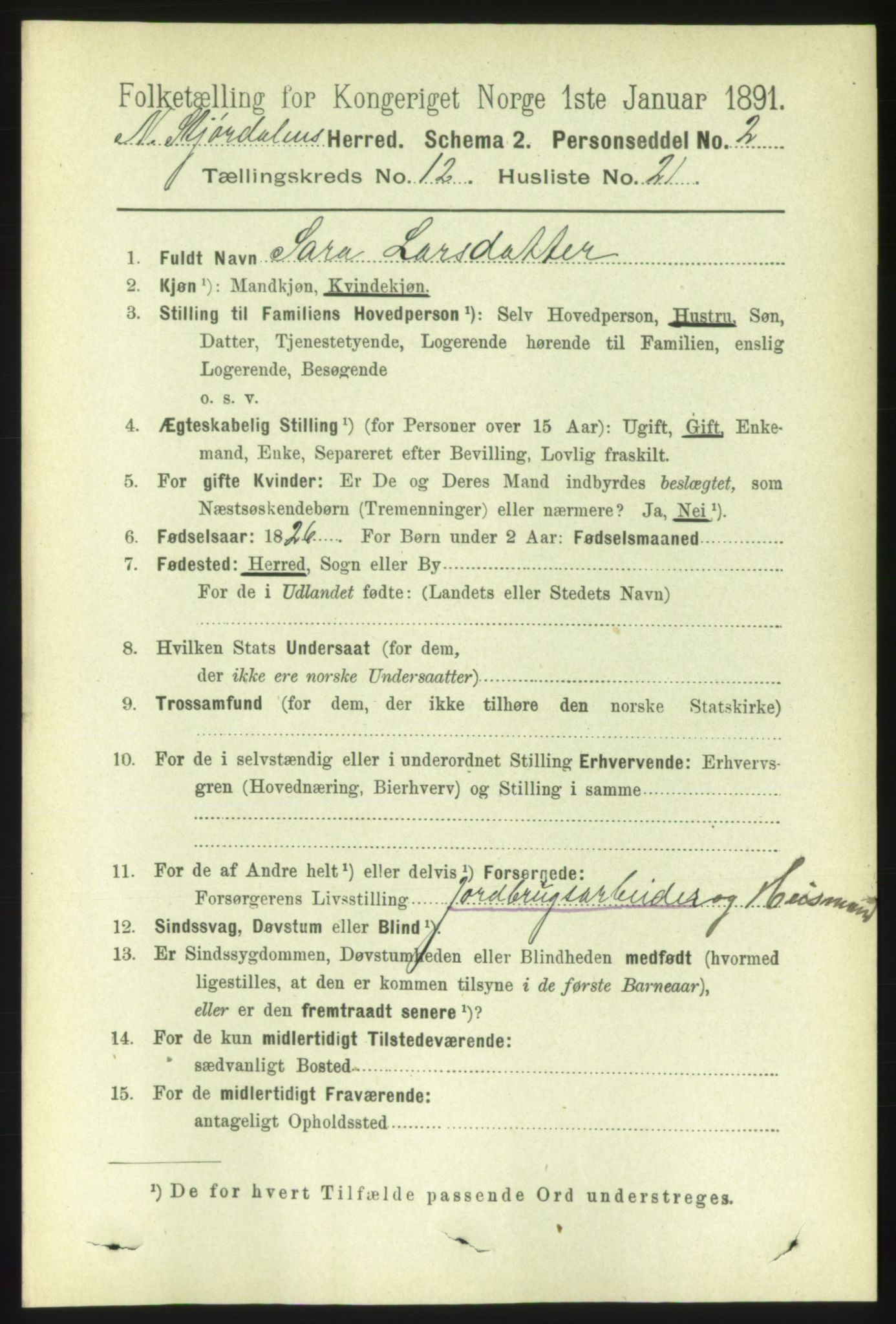 RA, 1891 census for 1714 Nedre Stjørdal, 1891, p. 6118