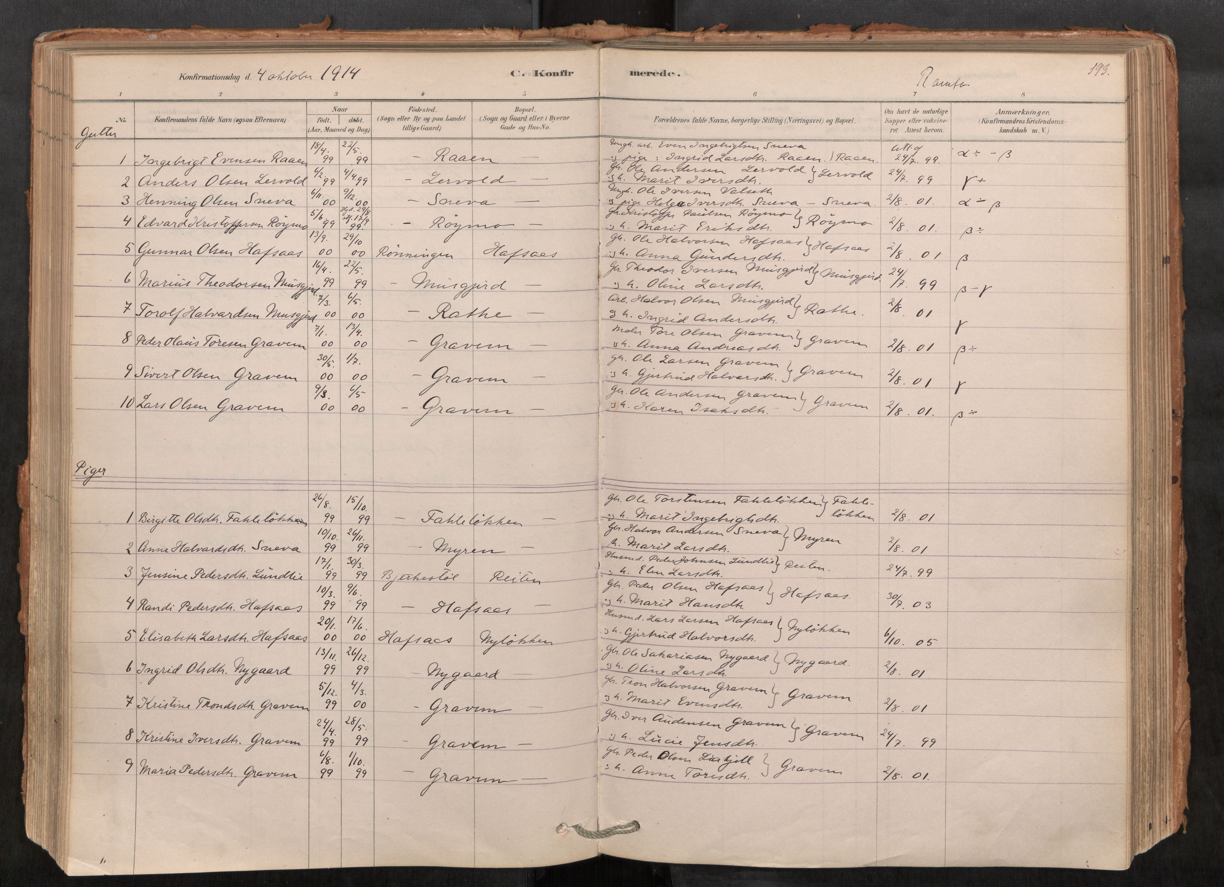 Sunndal sokneprestkontor, AV/SAT-A-1085/1/I/I1/I1a/L0001: Parish register (official) no. 1, 1877-1914, p. 193