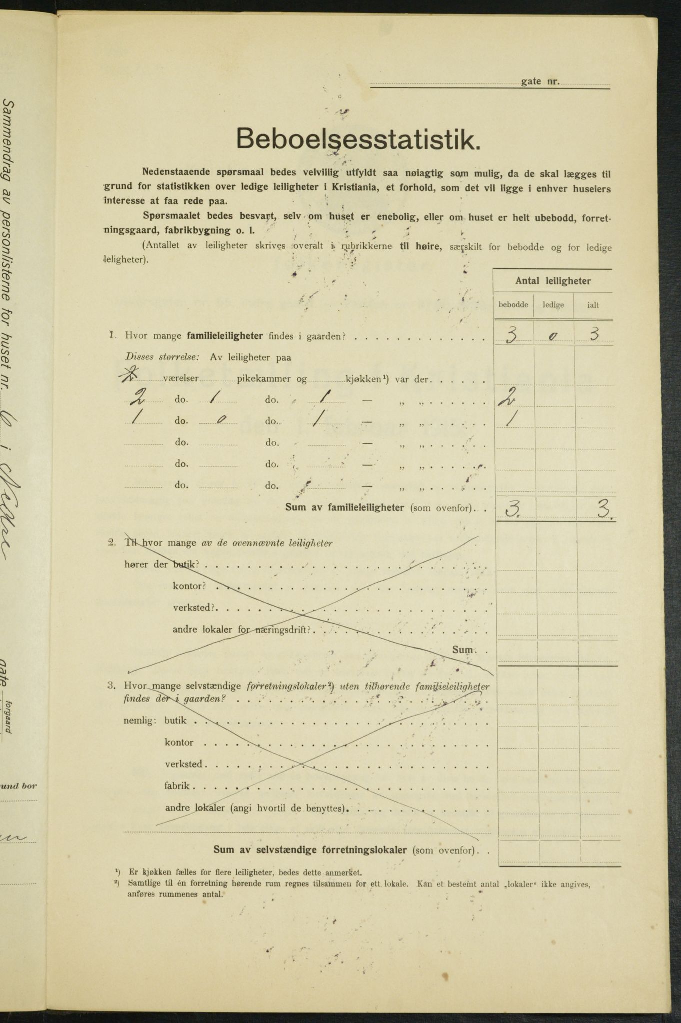 OBA, Municipal Census 1915 for Kristiania, 1915, p. 68605