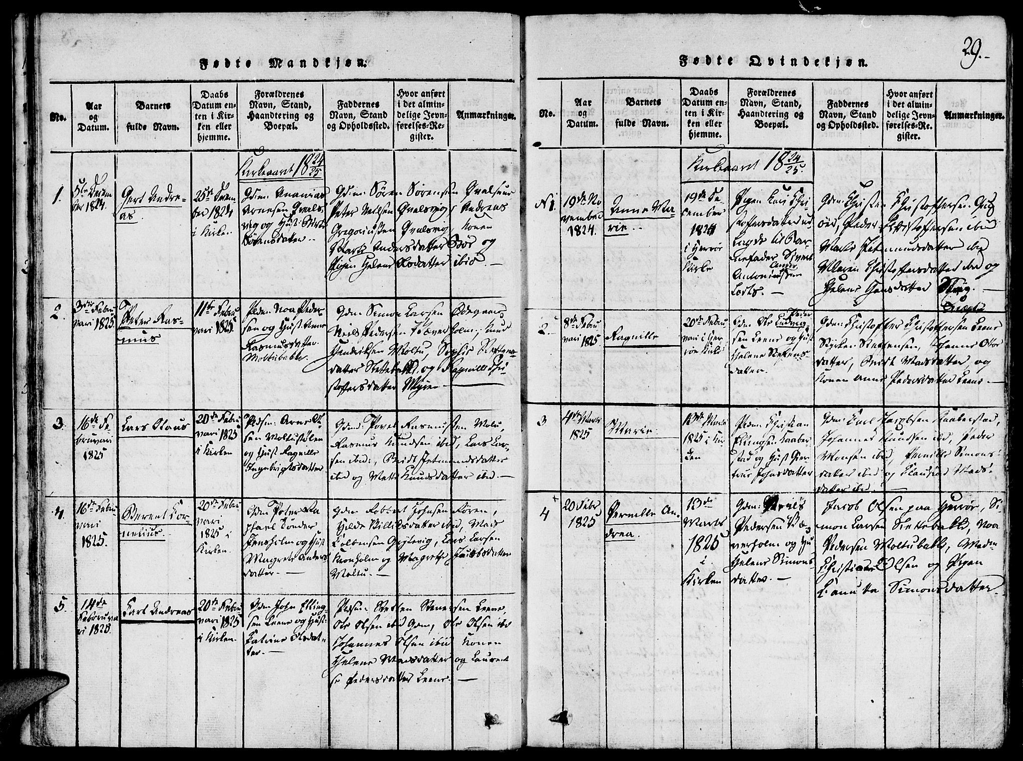 Ministerialprotokoller, klokkerbøker og fødselsregistre - Møre og Romsdal, AV/SAT-A-1454/507/L0069: Parish register (official) no. 507A04, 1816-1841, p. 29