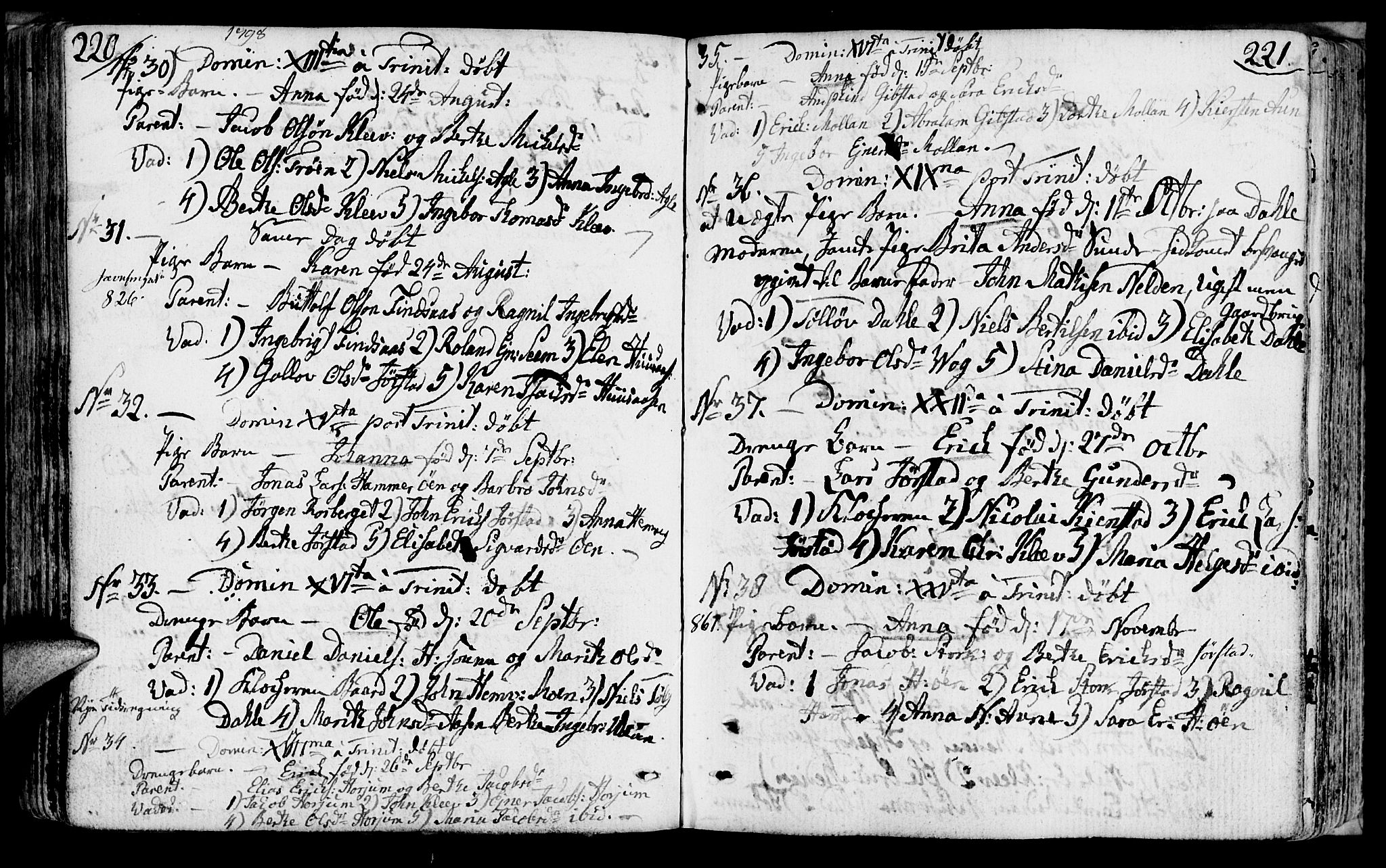 Ministerialprotokoller, klokkerbøker og fødselsregistre - Nord-Trøndelag, AV/SAT-A-1458/749/L0468: Parish register (official) no. 749A02, 1787-1817, p. 220-221