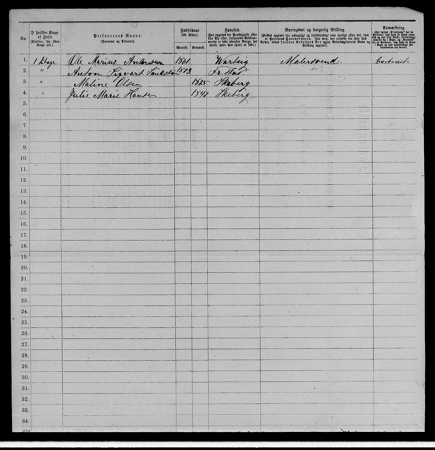 RA, 1885 census for 0103 Fredrikstad, 1885, p. 949