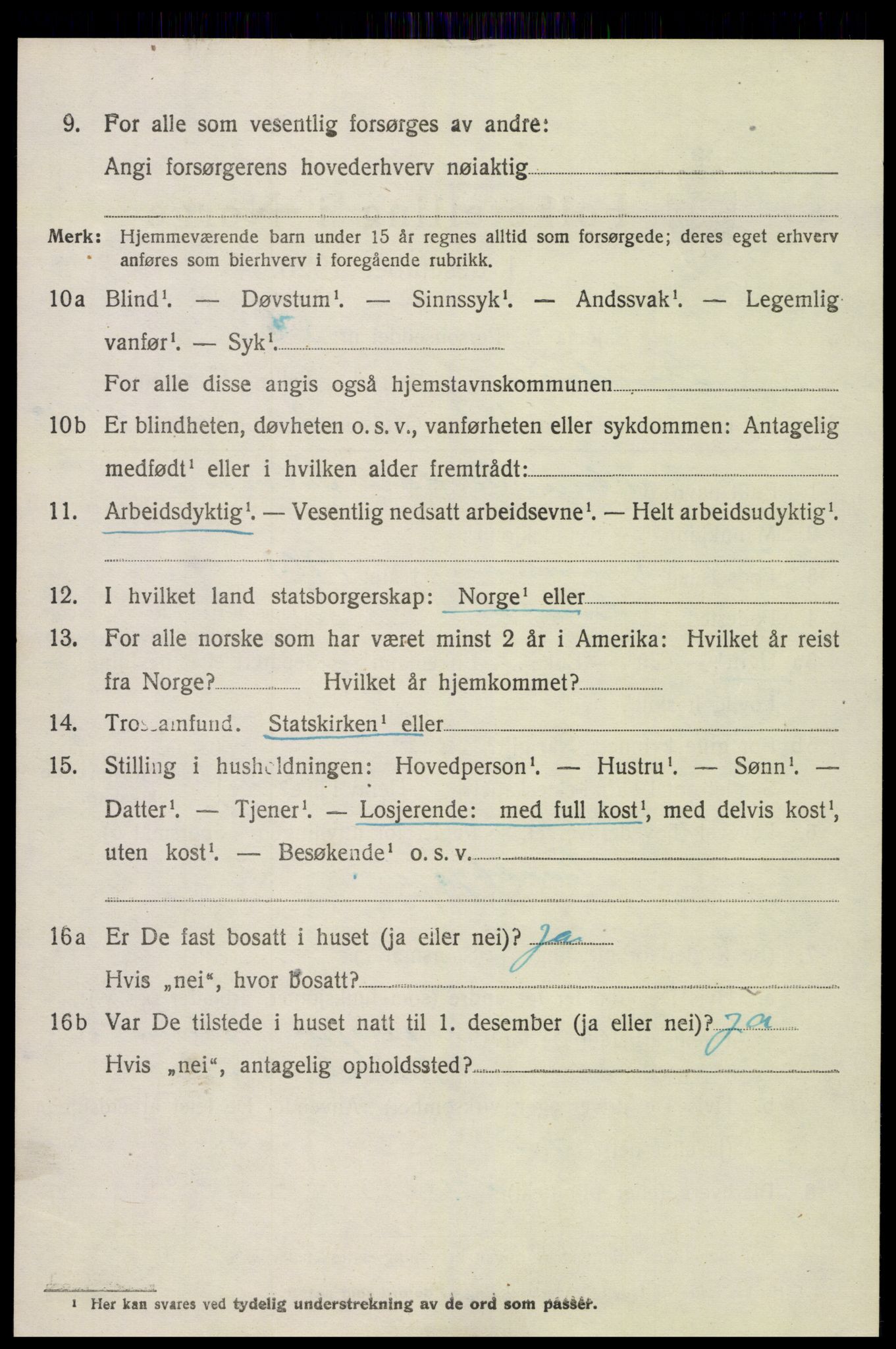 SAK, 1920 census for Landvik, 1920, p. 2891