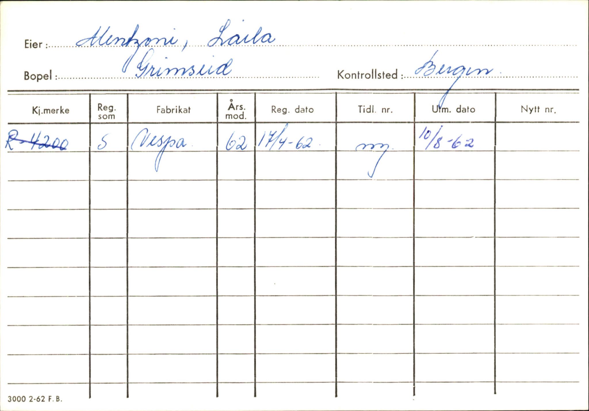 Statens vegvesen, Hordaland vegkontor, AV/SAB-A-5201/2/Ha/L0036: R-eierkort M, 1920-1971, p. 5