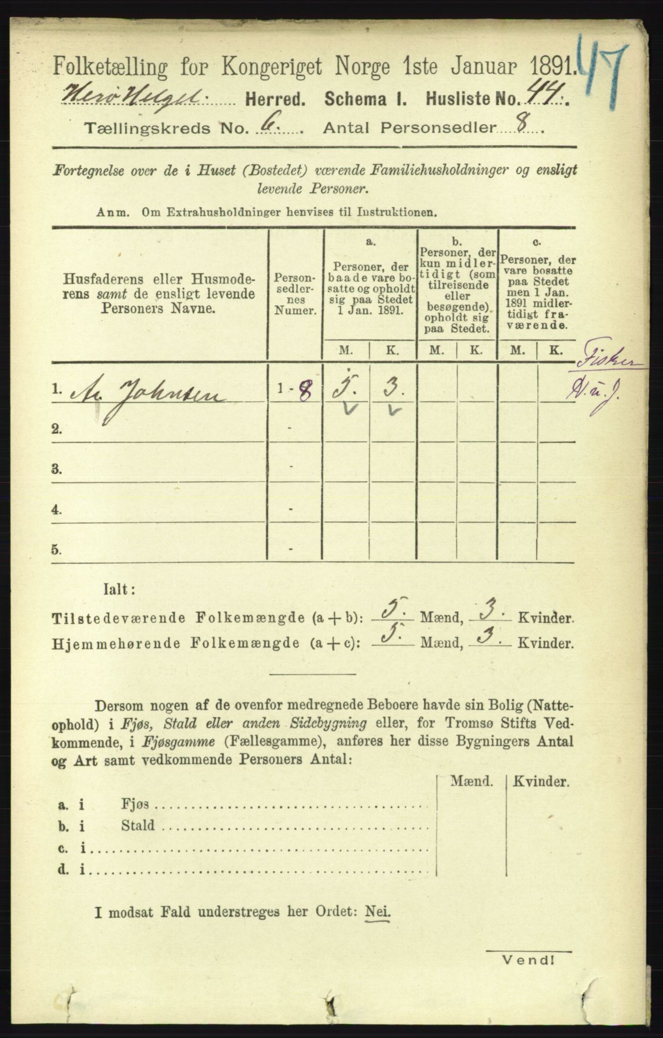 RA, 1891 census for 1818 Herøy, 1891, p. 1913