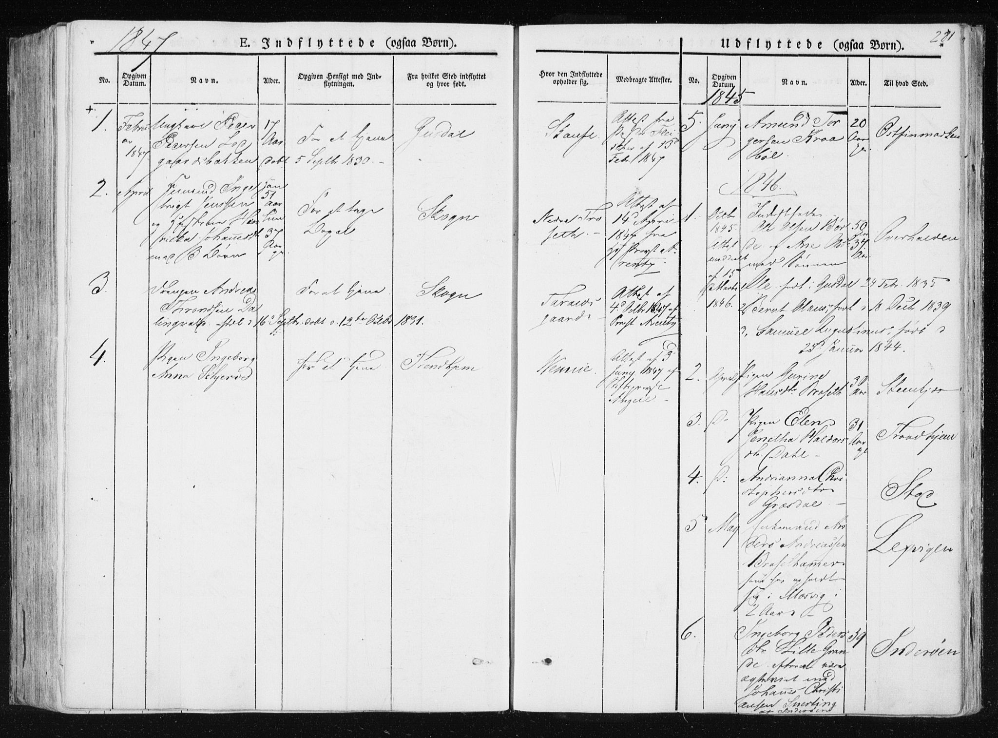 Ministerialprotokoller, klokkerbøker og fødselsregistre - Nord-Trøndelag, SAT/A-1458/733/L0323: Parish register (official) no. 733A02, 1843-1870, p. 281