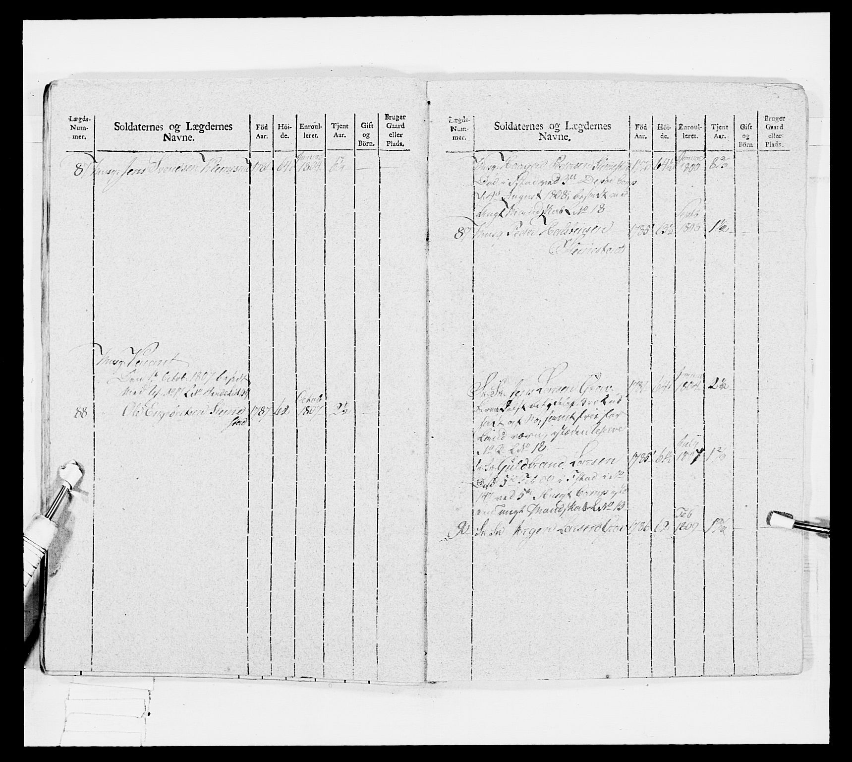 Generalitets- og kommissariatskollegiet, Det kongelige norske kommissariatskollegium, AV/RA-EA-5420/E/Eh/L0033: Nordafjelske gevorbne infanteriregiment, 1810, p. 345