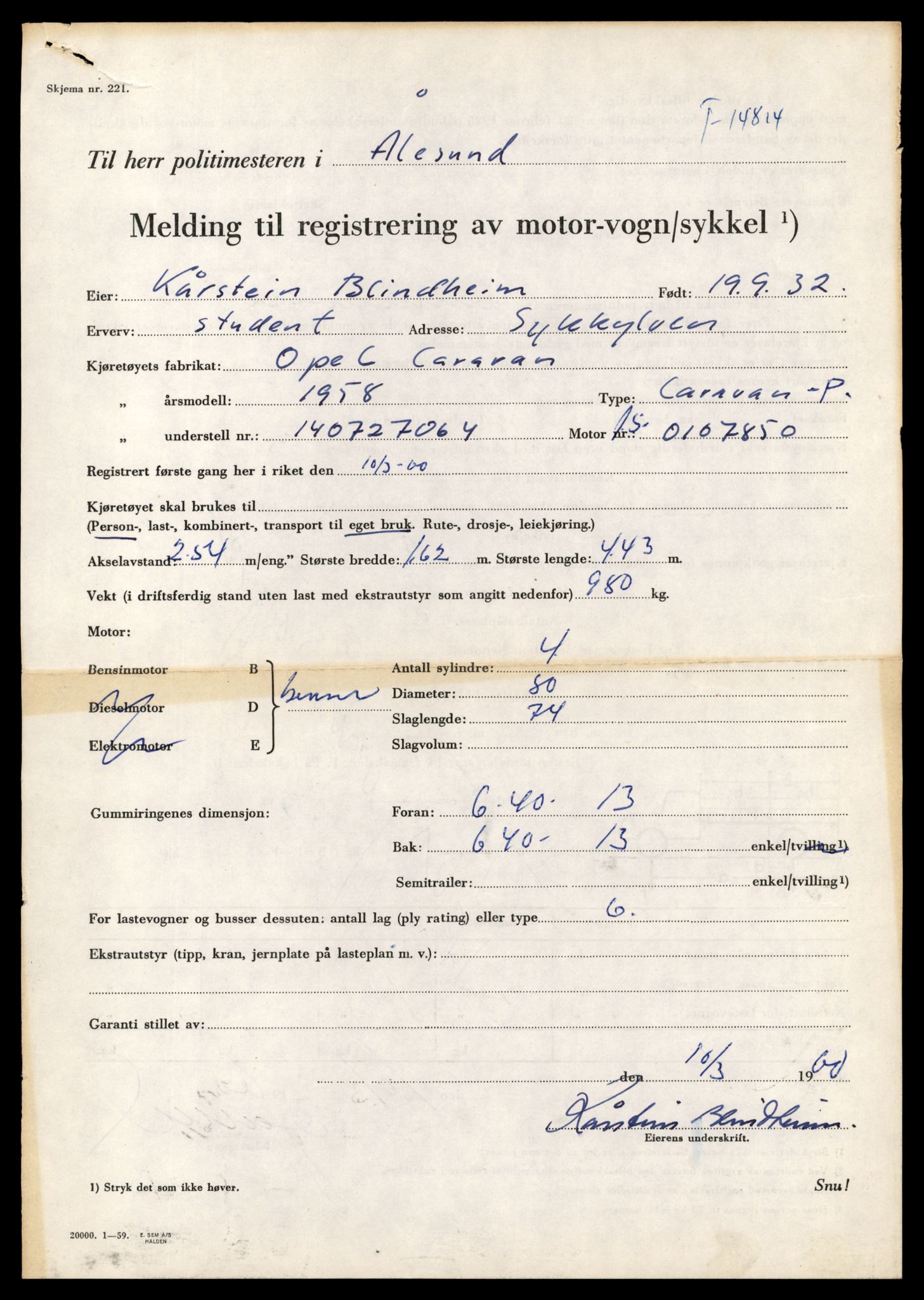 Møre og Romsdal vegkontor - Ålesund trafikkstasjon, AV/SAT-A-4099/F/Fe/L0048: Registreringskort for kjøretøy T 14721 - T 14863, 1927-1998, p. 2073