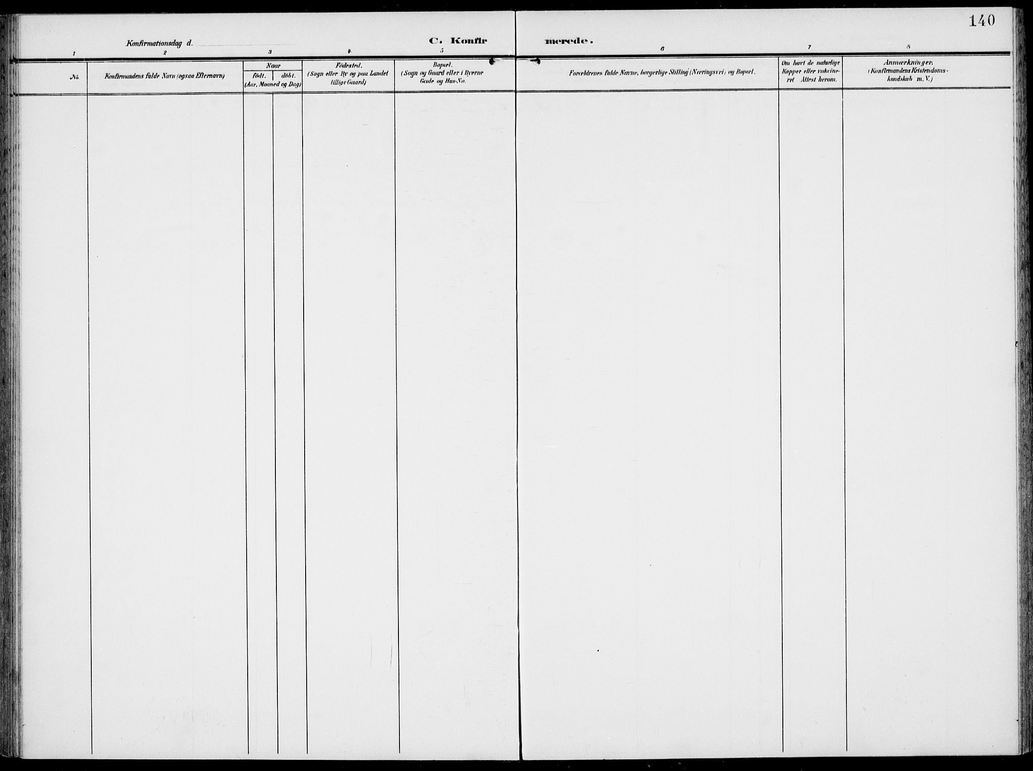 Modum kirkebøker, AV/SAKO-A-234/F/Fa/L0019: Parish register (official) no. 19, 1890-1914, p. 140