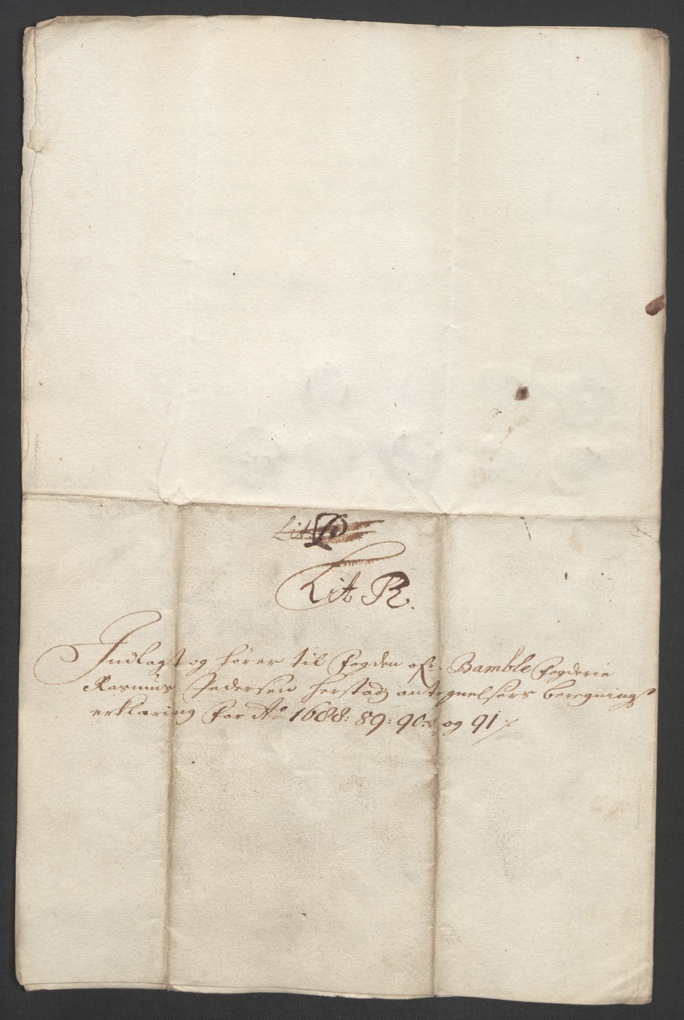 Rentekammeret inntil 1814, Reviderte regnskaper, Fogderegnskap, AV/RA-EA-4092/R34/L2053: Fogderegnskap Bamble, 1693, p. 302