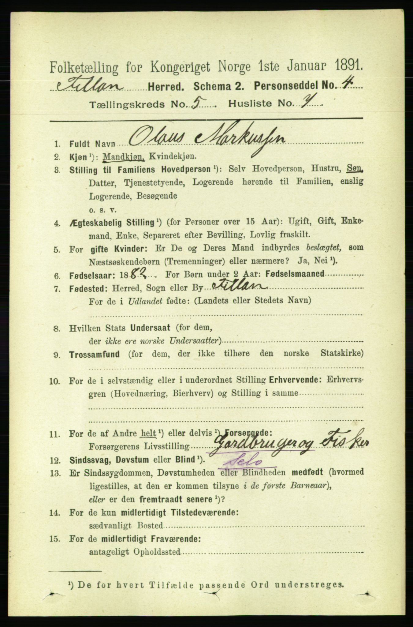 RA, 1891 census for 1616 Fillan, 1891, p. 1035