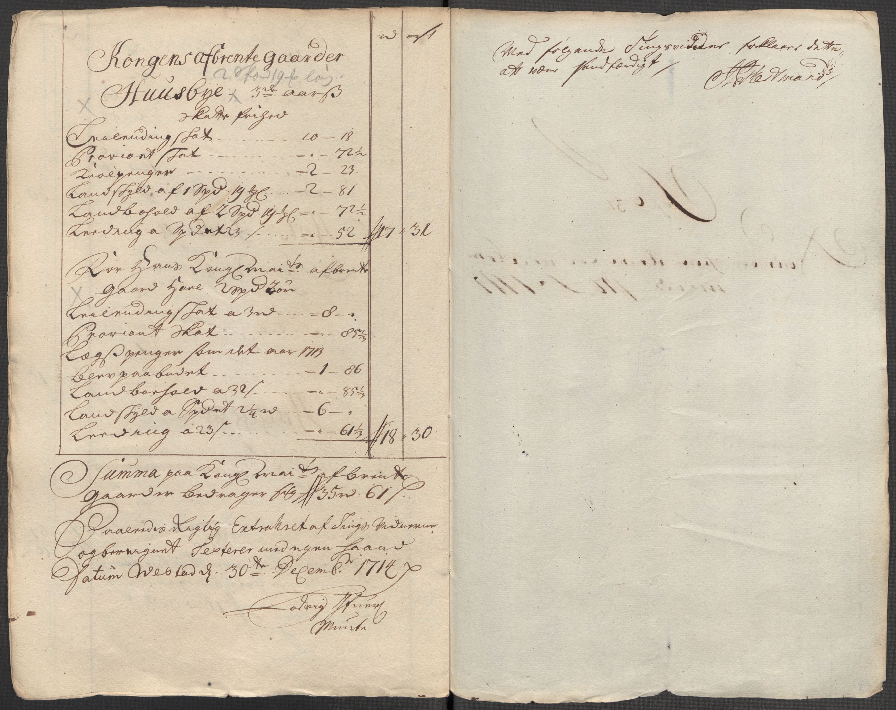 Rentekammeret inntil 1814, Reviderte regnskaper, Fogderegnskap, RA/EA-4092/R56/L3748: Fogderegnskap Nordmøre, 1714-1715, p. 204