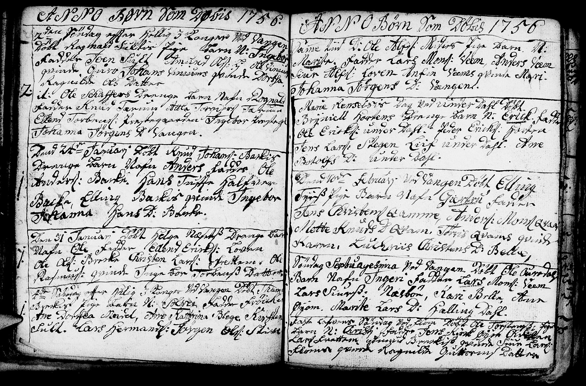 Aurland sokneprestembete, SAB/A-99937/H/Ha/Haa/L0003: Parish register (official) no. A 3, 1735-1761, p. 84