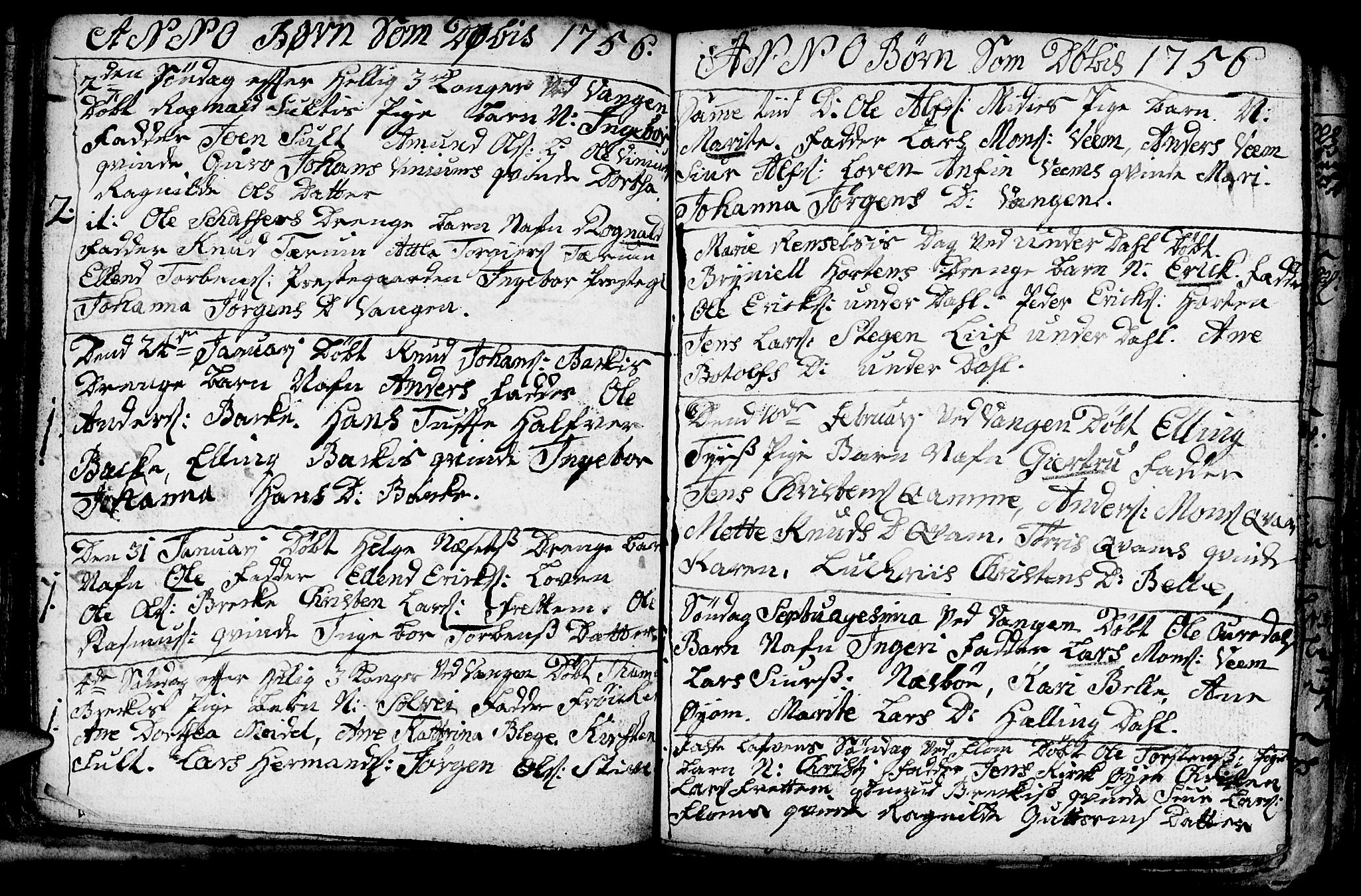 Aurland sokneprestembete, AV/SAB-A-99937/H/Ha/Haa/L0003: Parish register (official) no. A 3, 1735-1761, p. 84