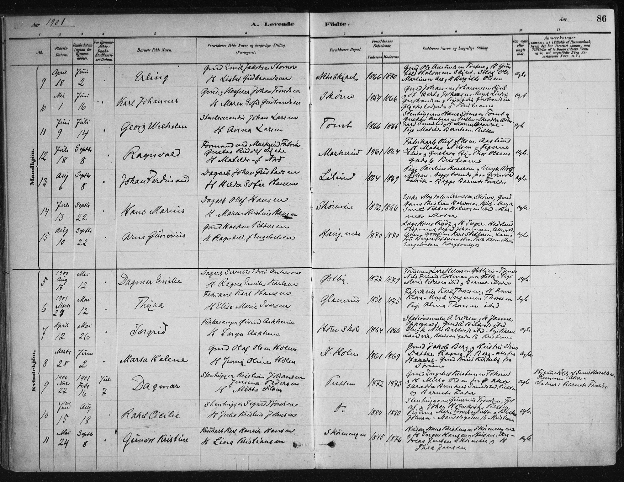 Nittedal prestekontor Kirkebøker, SAO/A-10365a/F/Fa/L0007: Parish register (official) no. I 7, 1879-1901, p. 86