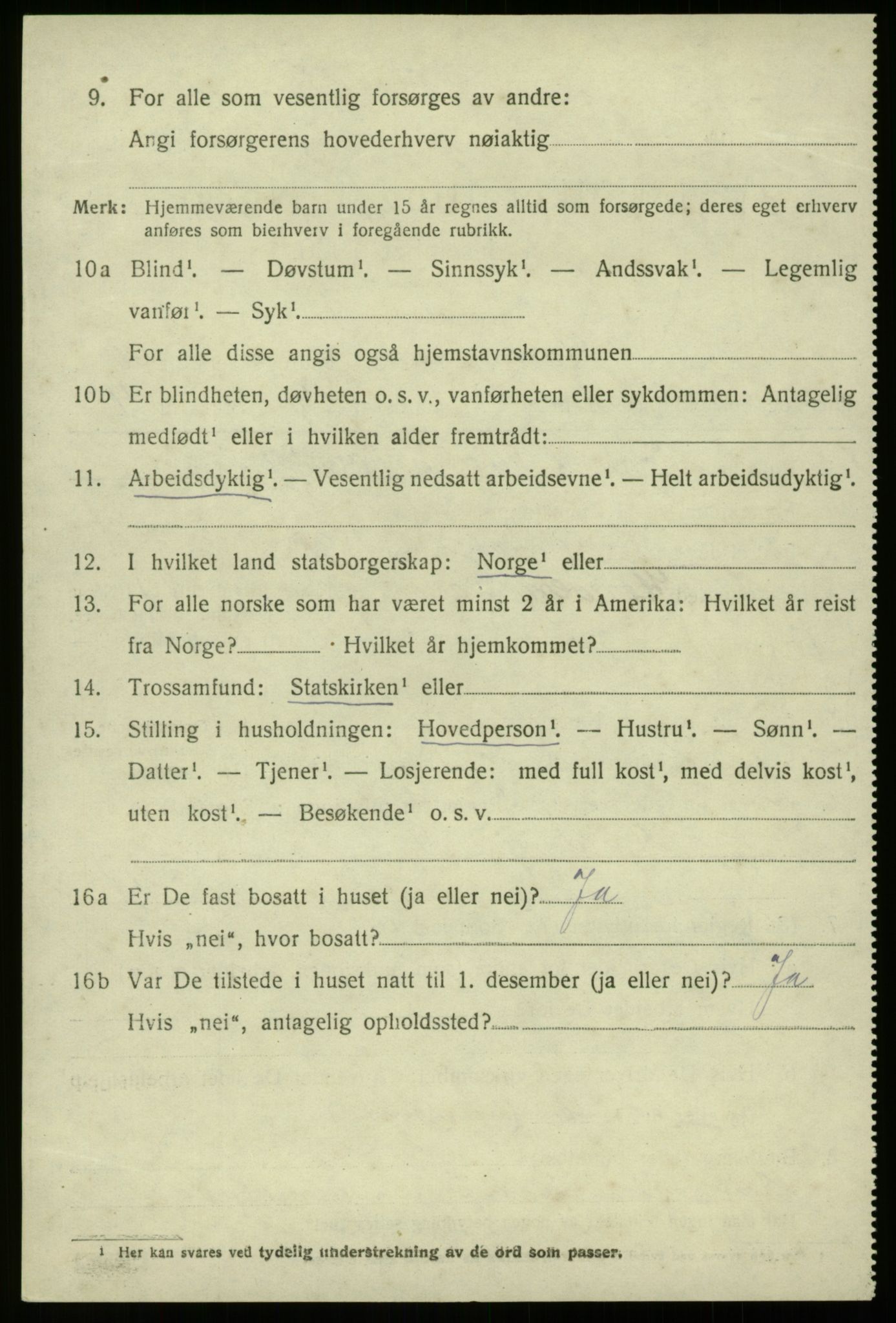 SAB, 1920 census for Davik, 1920, p. 5288