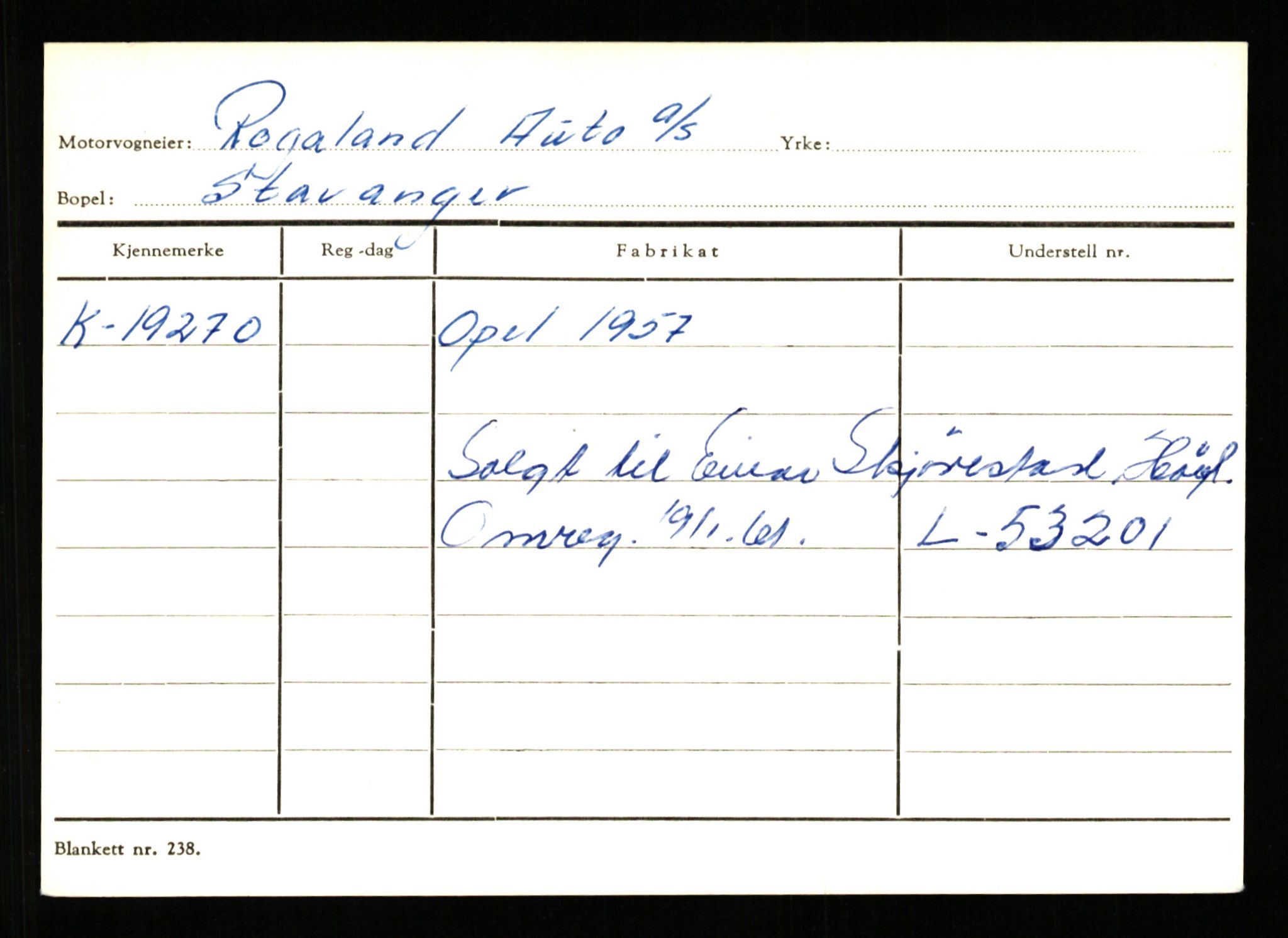 Stavanger trafikkstasjon, AV/SAST-A-101942/0/G/L0004: Registreringsnummer: 15497 - 22957, 1930-1971, p. 1609