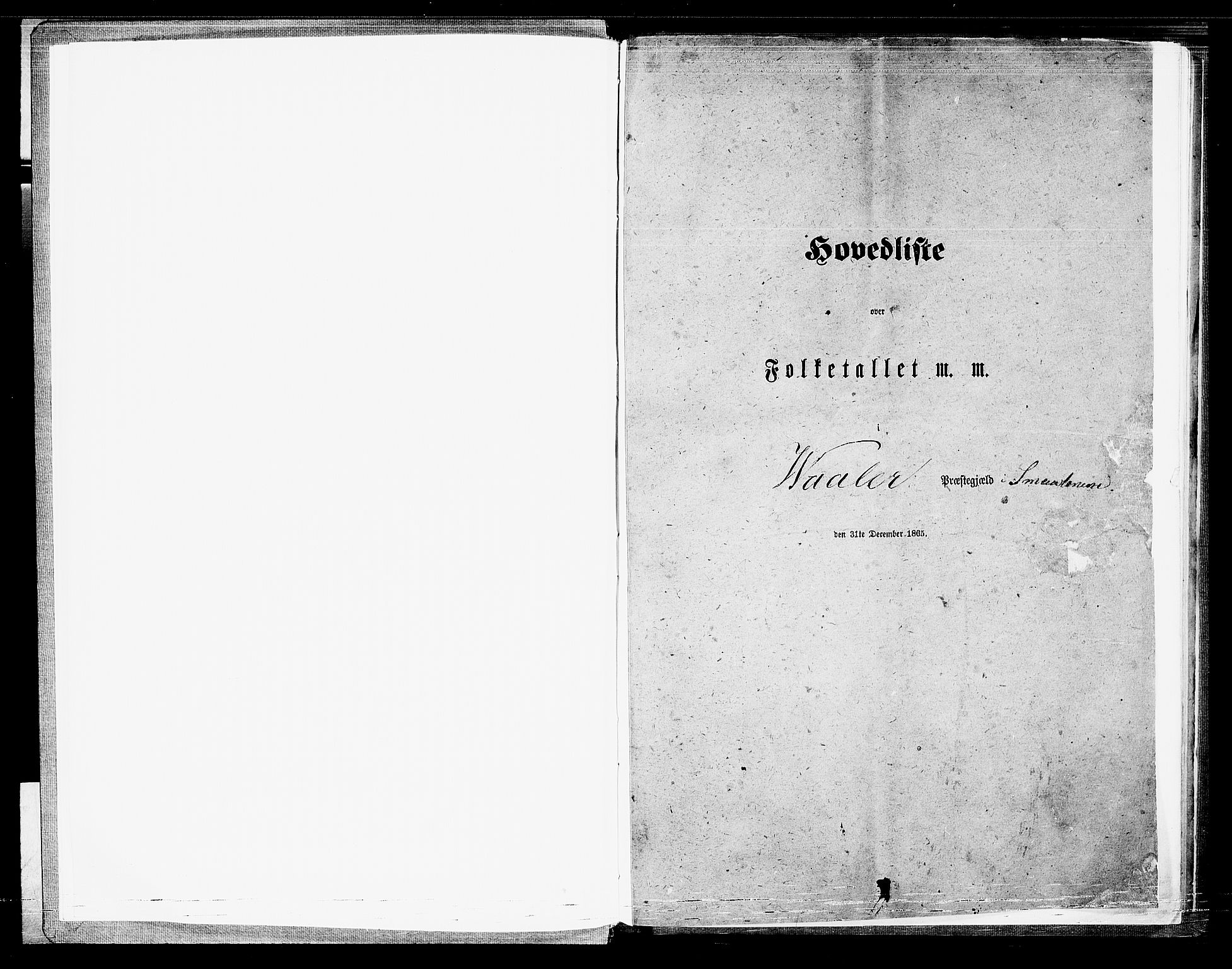 RA, 1865 census for Våler, 1865, p. 5