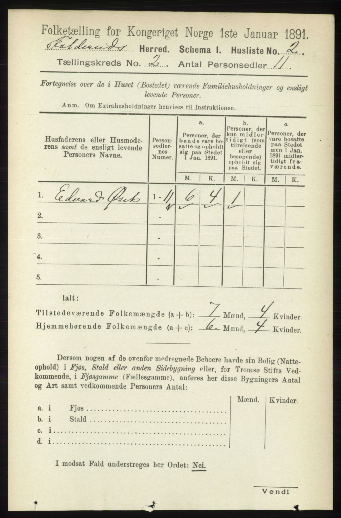 RA, 1891 census for 1753 Foldereid, 1891, p. 795