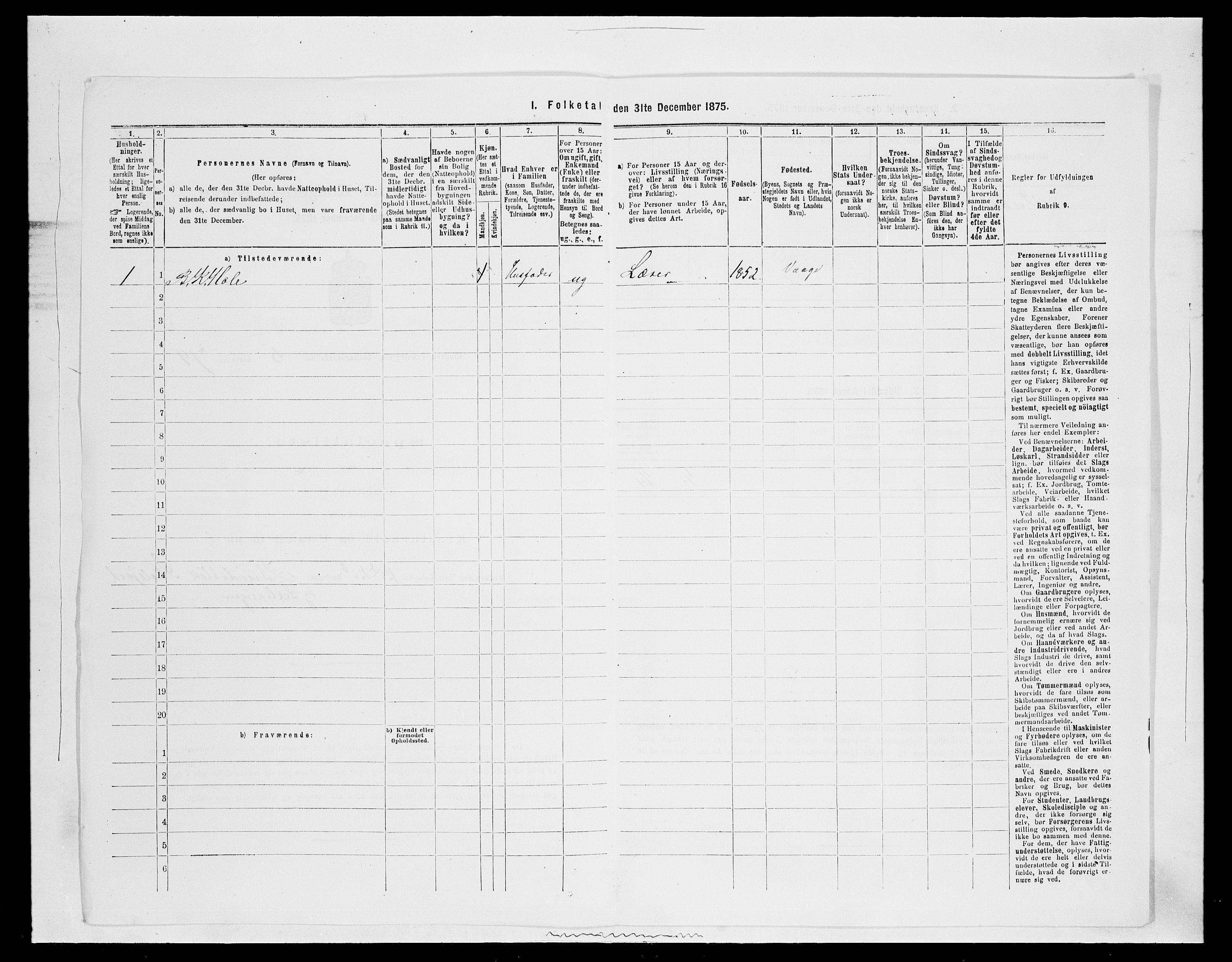 SAH, 1875 census for 0520P Ringebu, 1875, p. 834