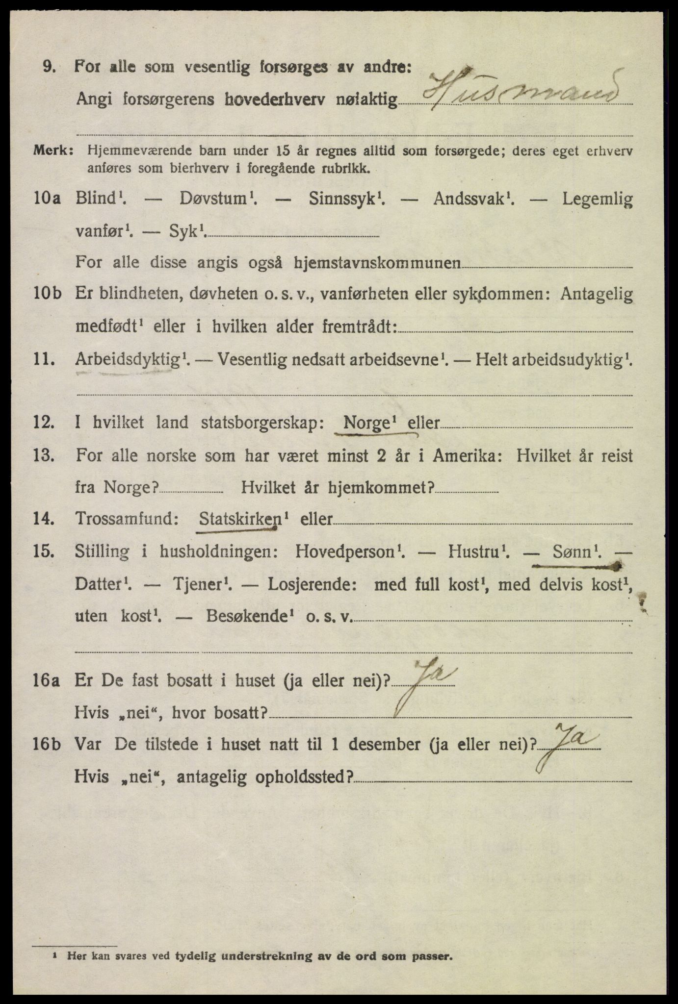 SAH, 1920 census for Vestre Gausdal, 1920, p. 4382