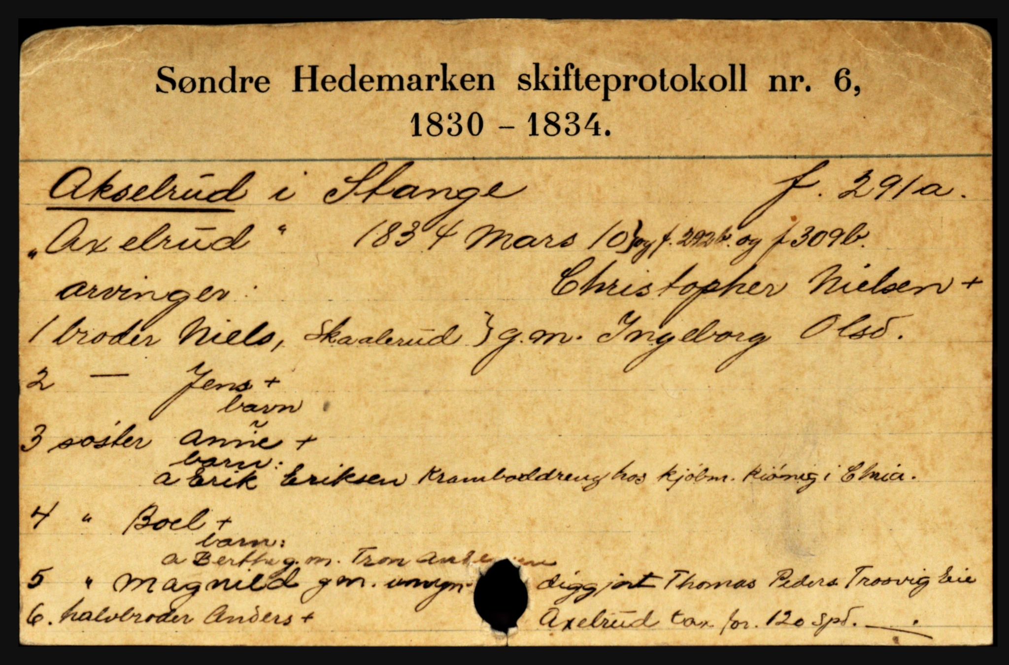 Sør-Hedmark sorenskriveri, AV/SAH-TING-014/J, 1779-1861, p. 5