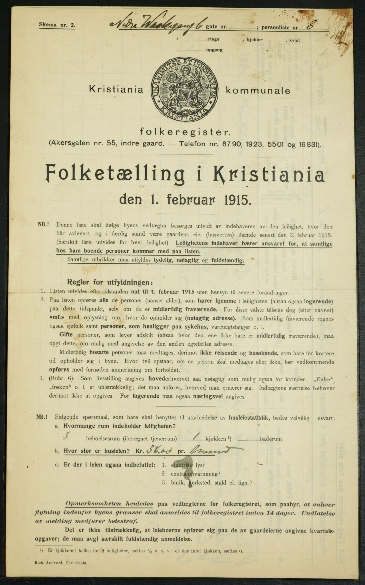 OBA, Municipal Census 1915 for Kristiania, 1915, p. 68972