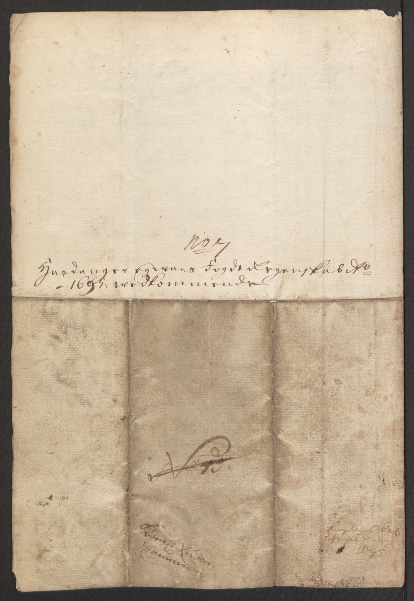 Rentekammeret inntil 1814, Reviderte regnskaper, Fogderegnskap, AV/RA-EA-4092/R48/L2976: Fogderegnskap Sunnhordland og Hardanger, 1695-1696, p. 194
