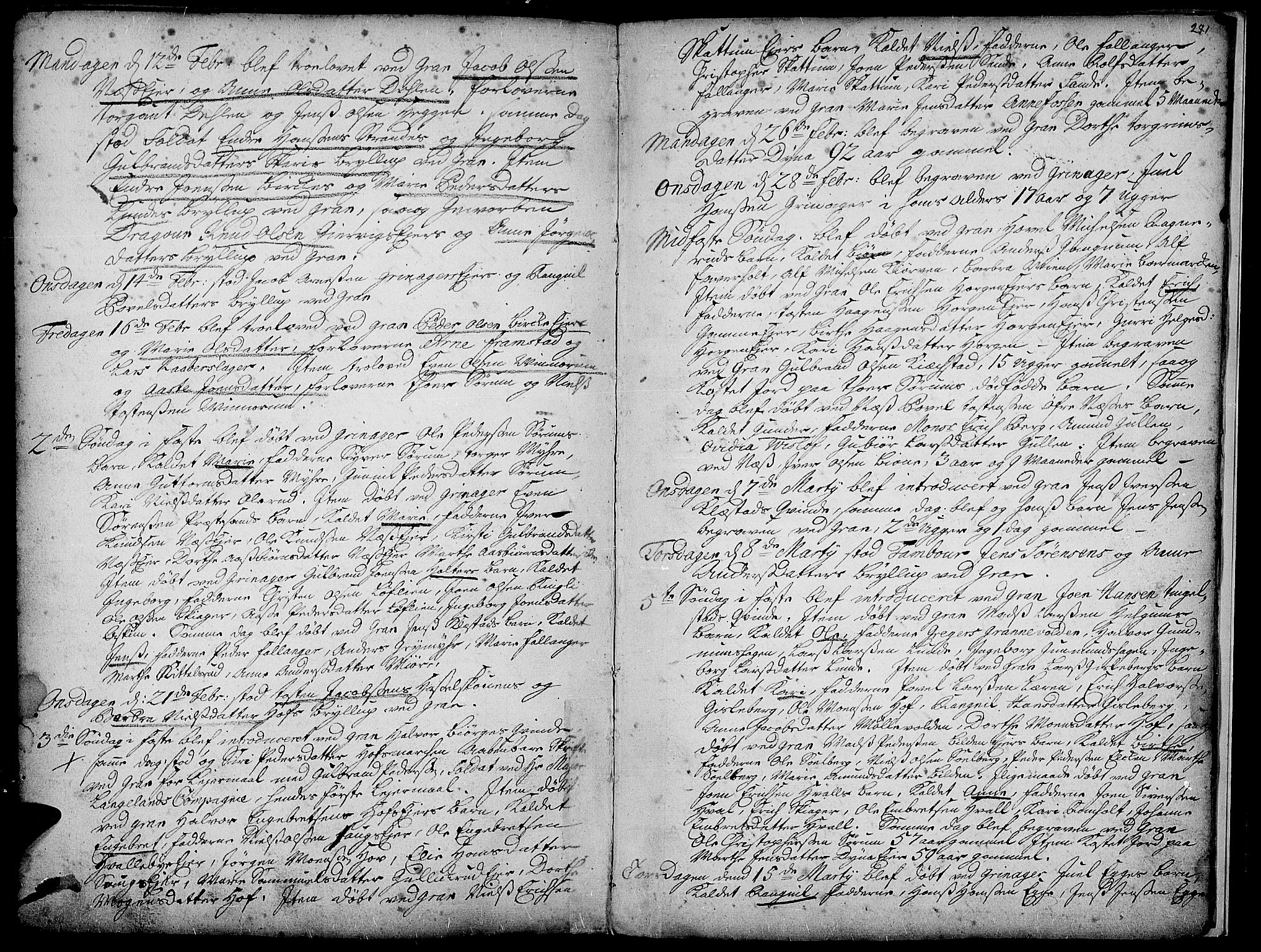 Gran prestekontor, AV/SAH-PREST-112/H/Ha/Haa/L0001: Parish register (official) no. 1, 1707-1731, p. 271