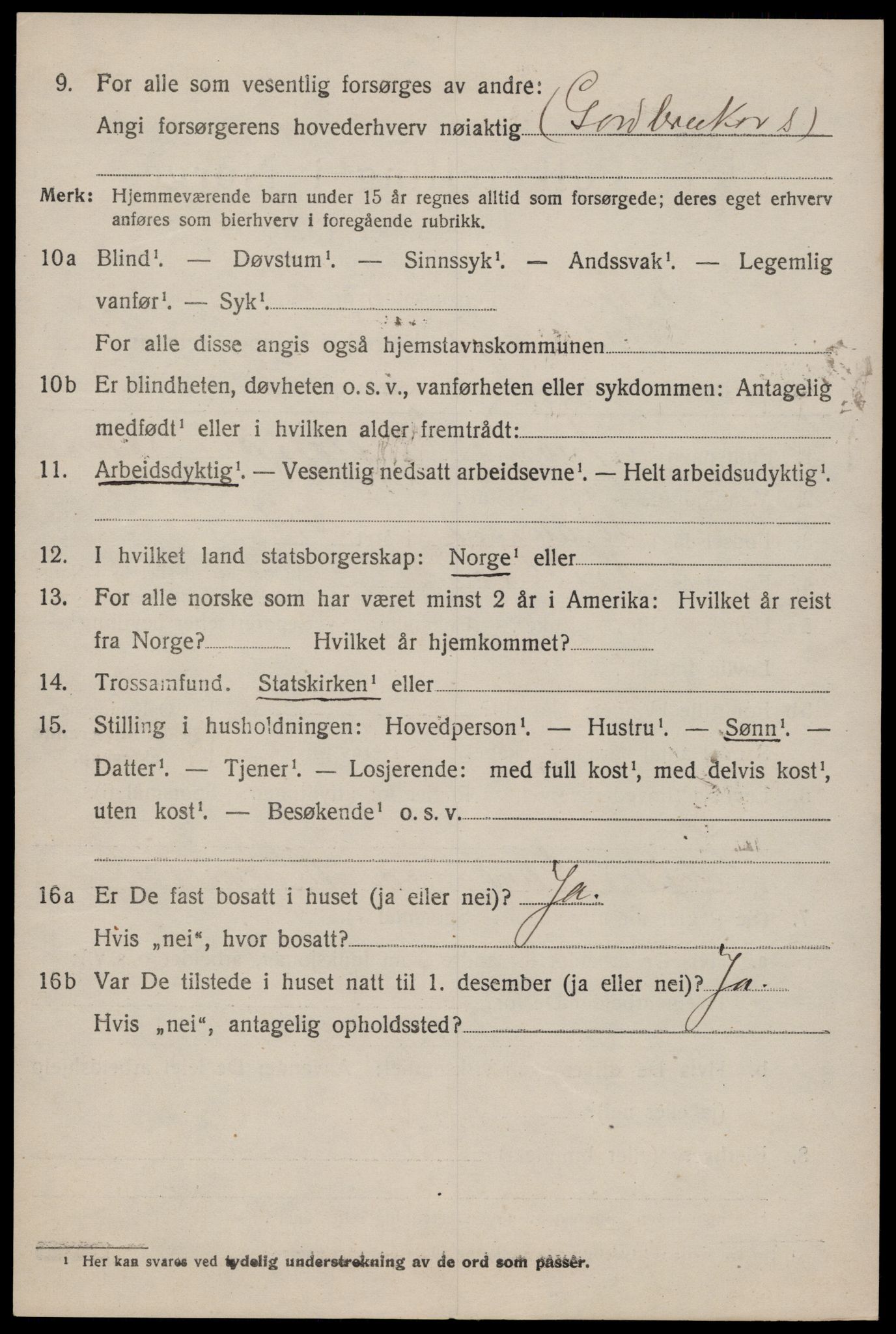 SAKO, 1920 census for Kviteseid, 1920, p. 4356
