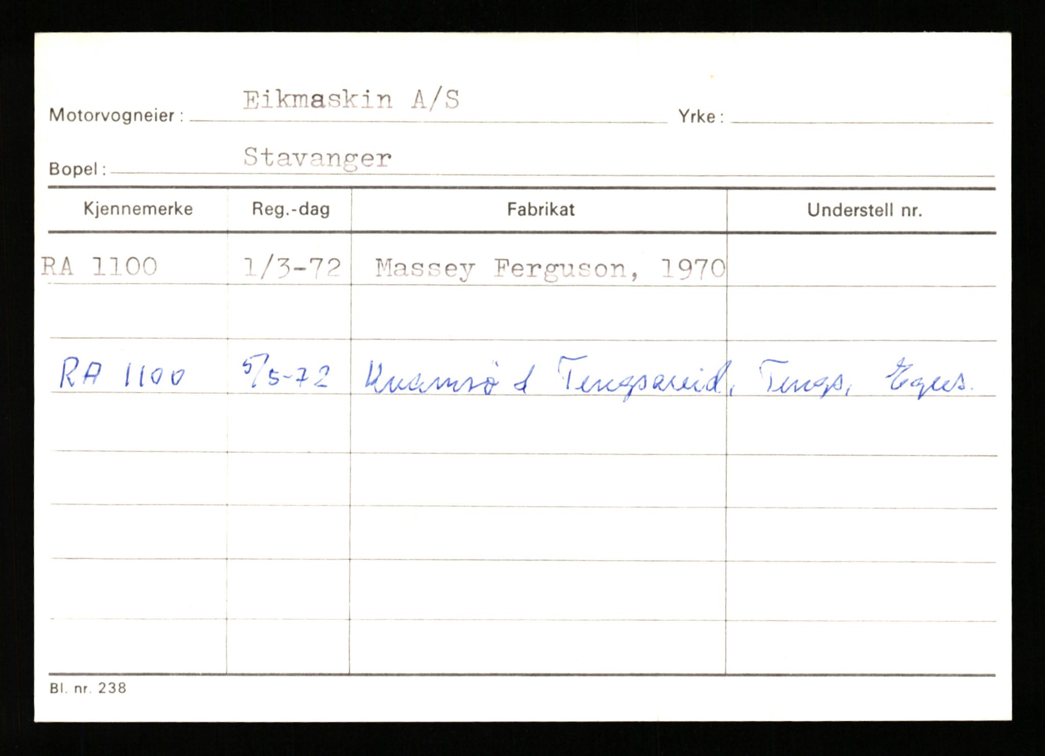 Stavanger trafikkstasjon, AV/SAST-A-101942/0/G/L0001: Registreringsnummer: 0 - 5782, 1930-1971, p. 693