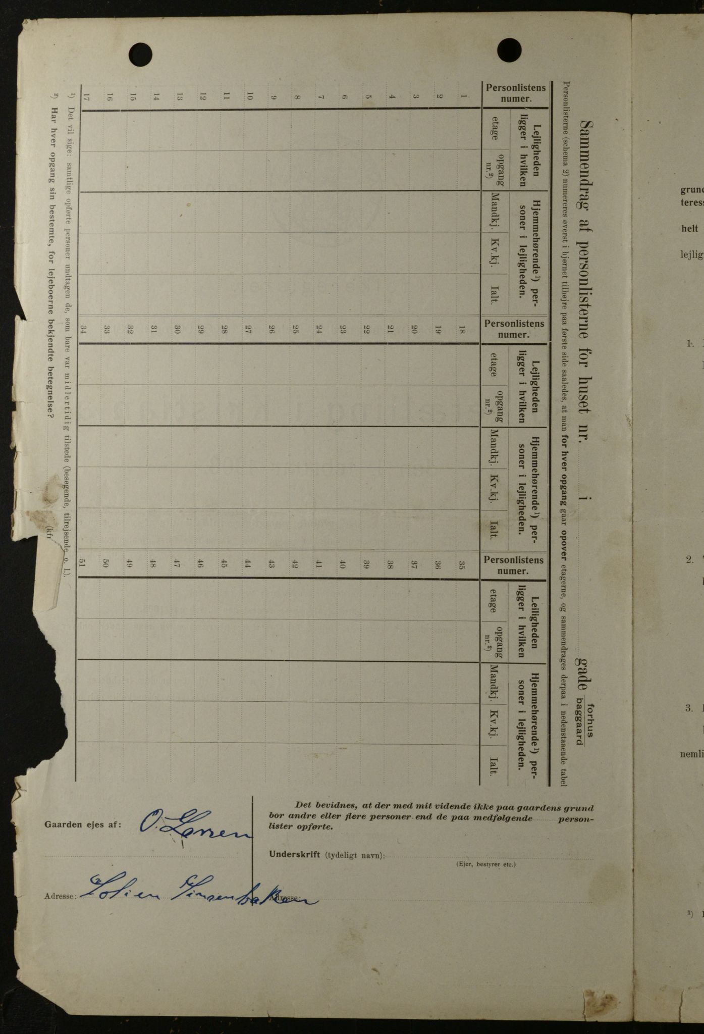 OBA, Municipal Census 1908 for Kristiania, 1908, p. 108932