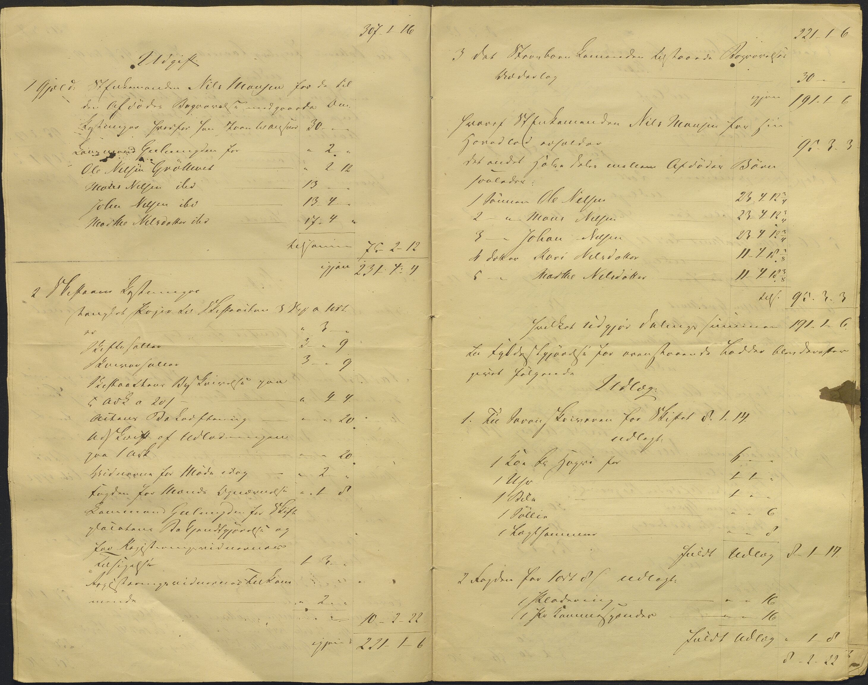Nordhordland sorenskrivar, AV/SAB-A-2901/1/H/Hd/Hdb/L0001: Konsept til utlodningar, 1850-1852, p. 357