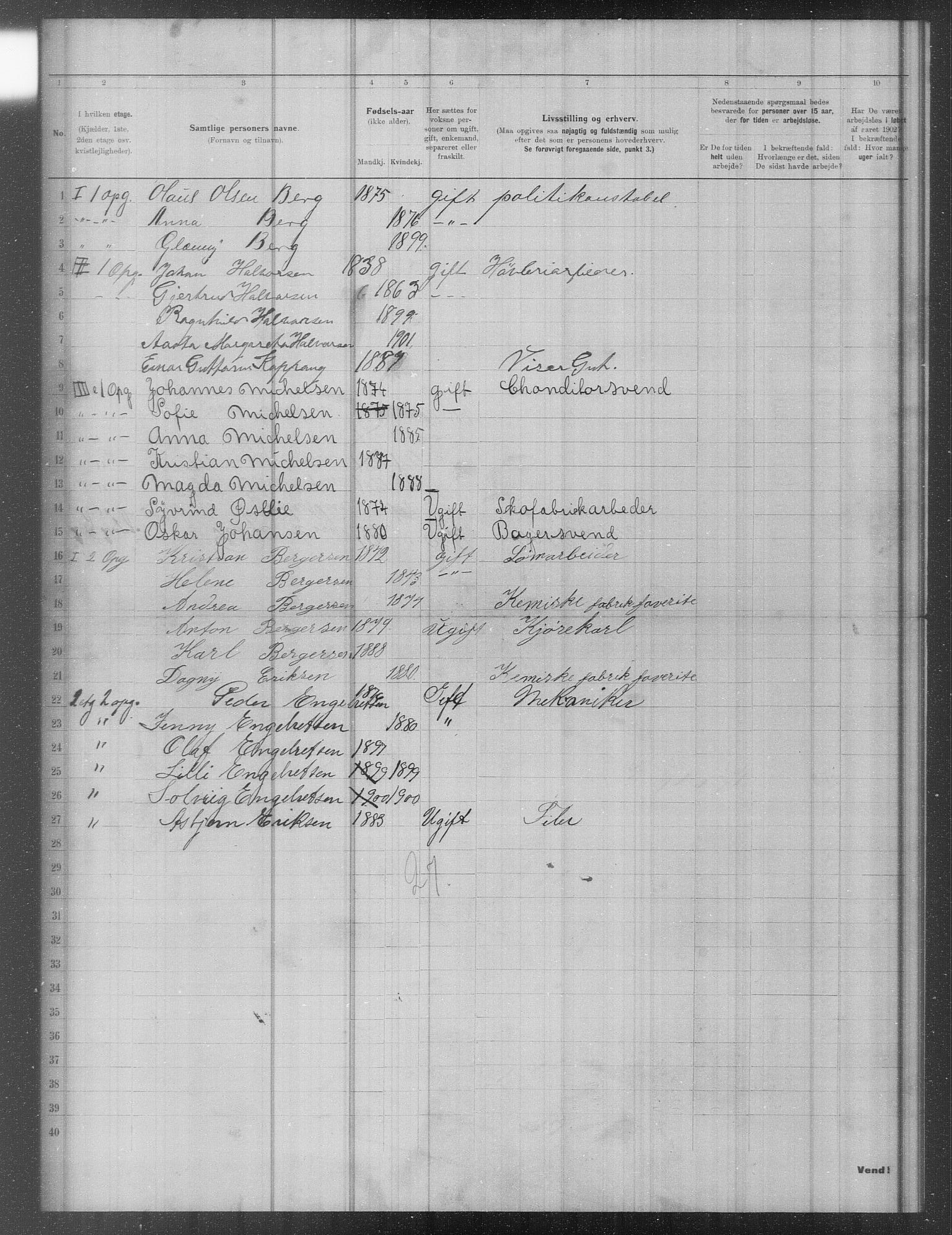 OBA, Municipal Census 1902 for Kristiania, 1902, p. 12931