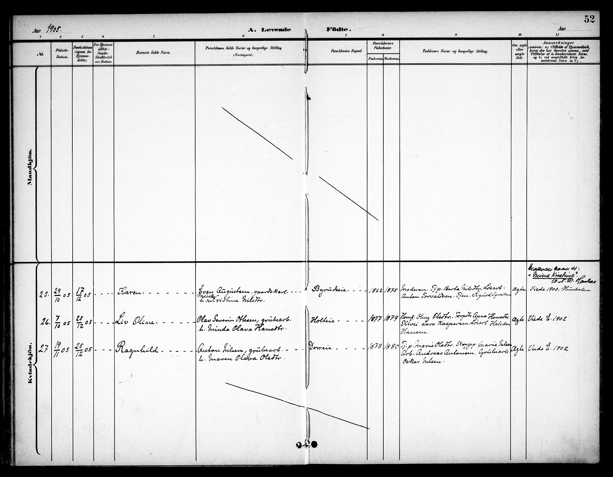 Eidsvoll prestekontor Kirkebøker, SAO/A-10888/F/Fb/L0002: Parish register (official) no. II 2, 1897-1907, p. 52