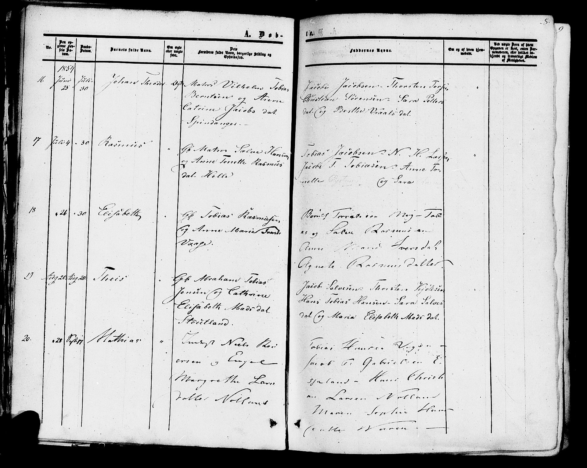 Herad sokneprestkontor, AV/SAK-1111-0018/F/Fa/Fab/L0004: Parish register (official) no. A 4, 1853-1885, p. 8