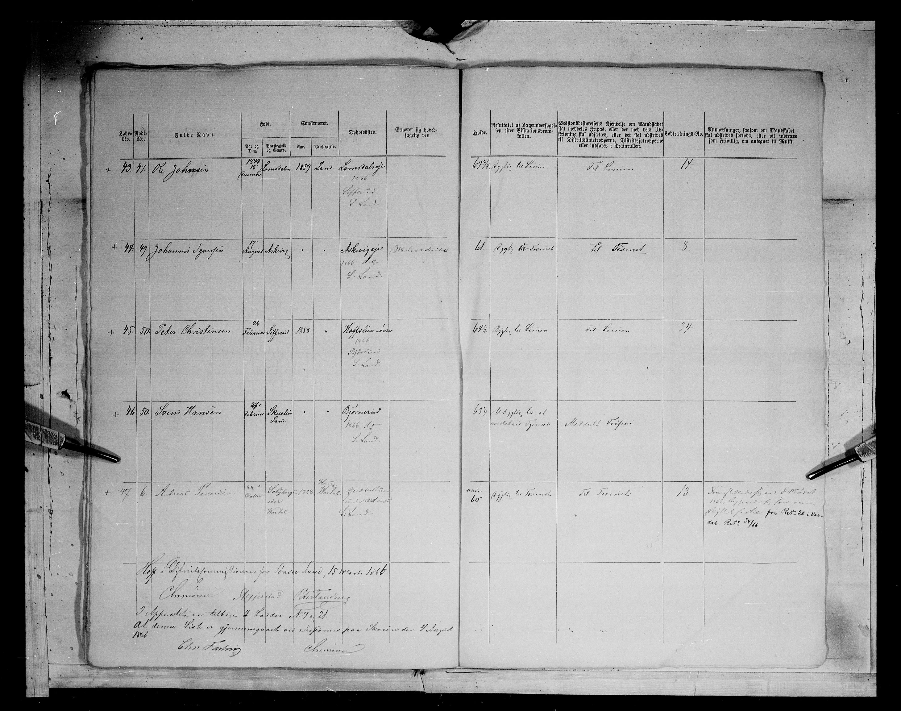 Fylkesmannen i Oppland, AV/SAH-FYO-002/1/K/Kg/L1167: Søndre og Nordre Land, Vestre Toten, 1860-1879, p. 9233