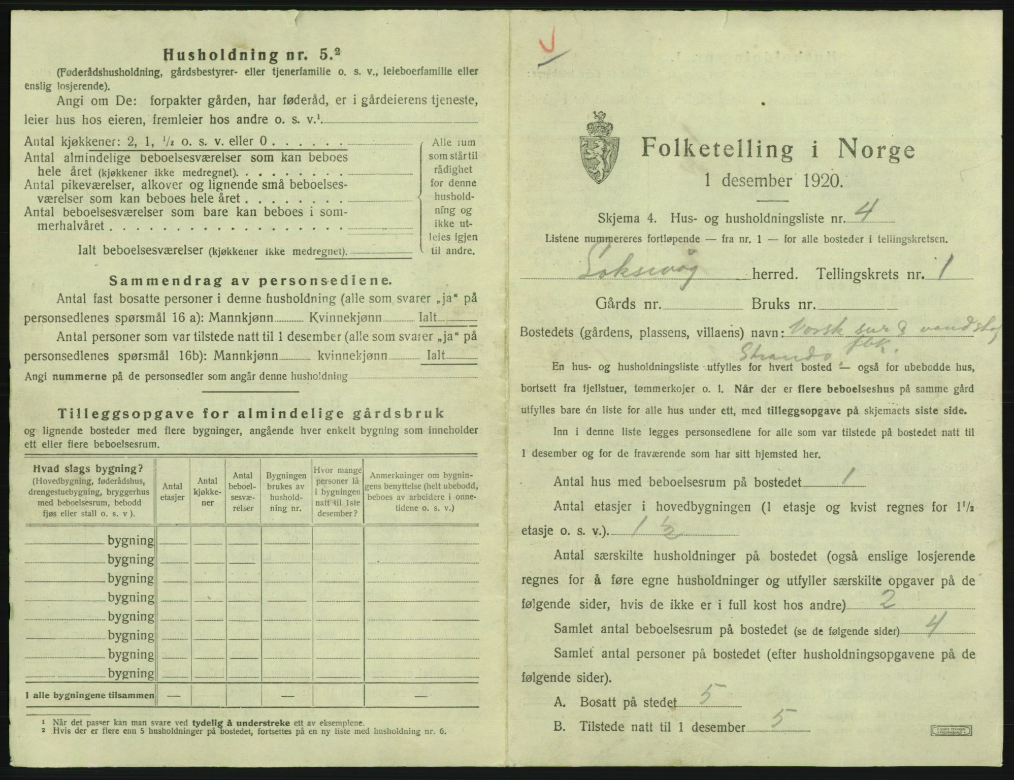 SAB, 1920 census for Laksevåg, 1920, p. 46