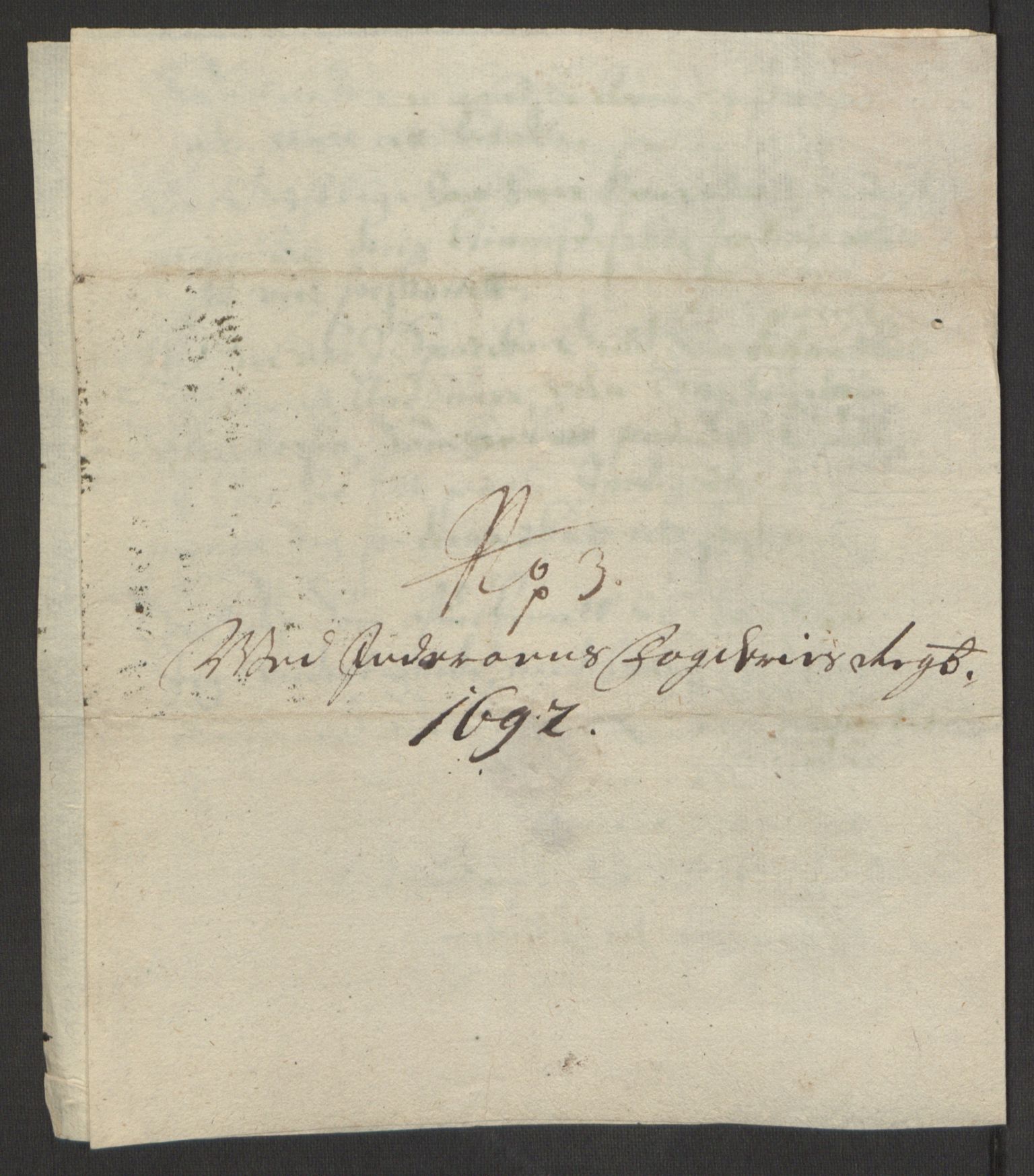 Rentekammeret inntil 1814, Reviderte regnskaper, Fogderegnskap, AV/RA-EA-4092/R63/L4308: Fogderegnskap Inderøy, 1692-1694, p. 145