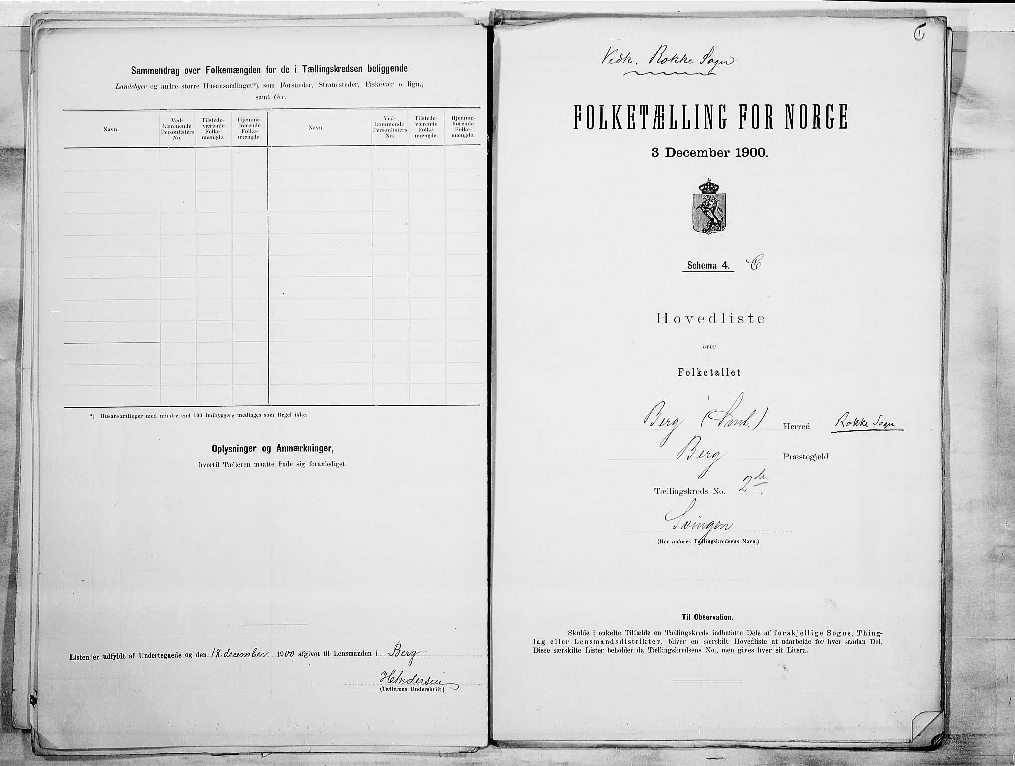 SAO, 1900 census for Berg, 1900, p. 12