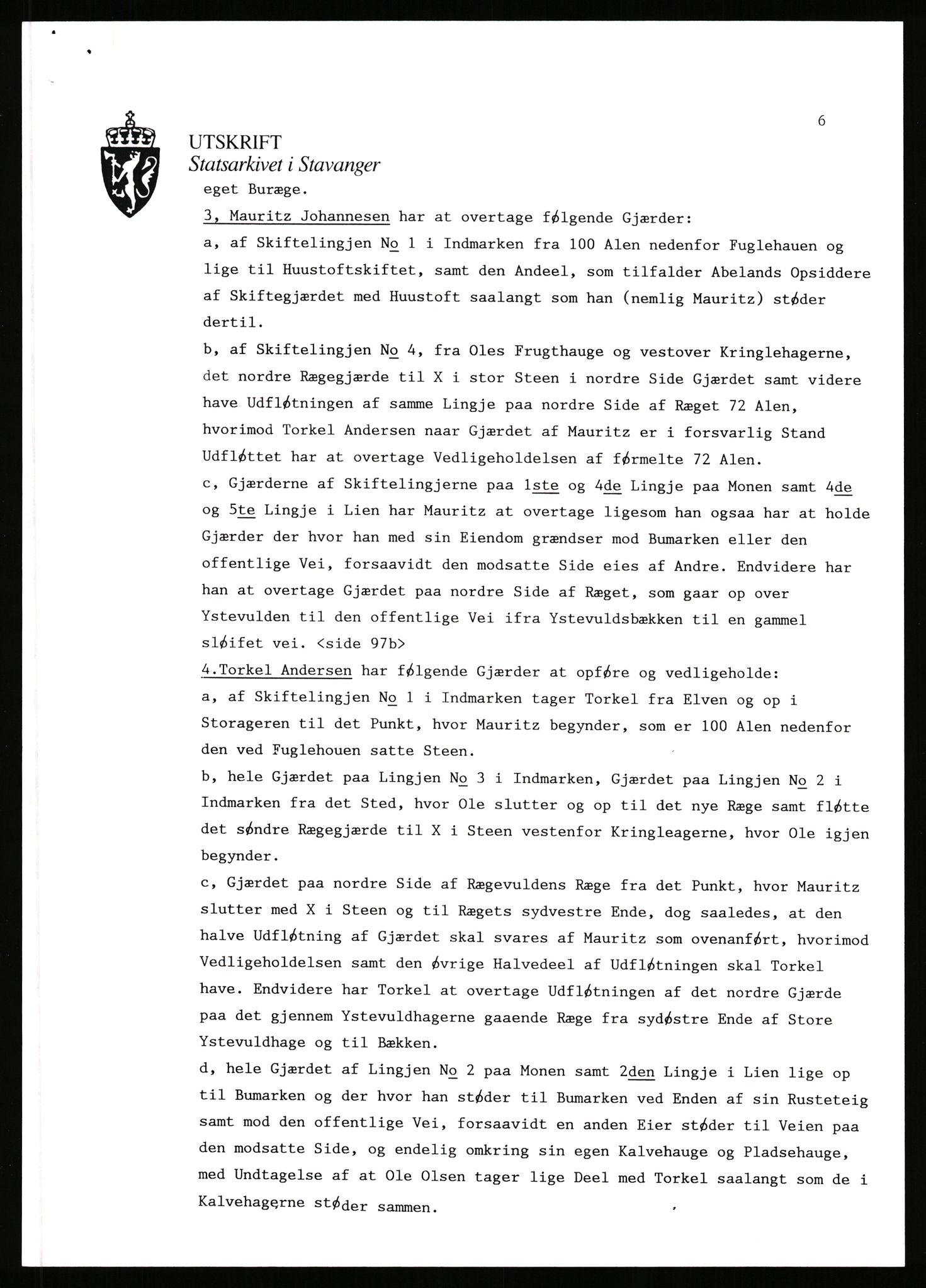 Statsarkivet i Stavanger, AV/SAST-A-101971/03/Y/Yj/L0001: Avskrifter sortert etter gårdsnavn: Abeland - Alvs-Eike, 1750-1930, p. 22