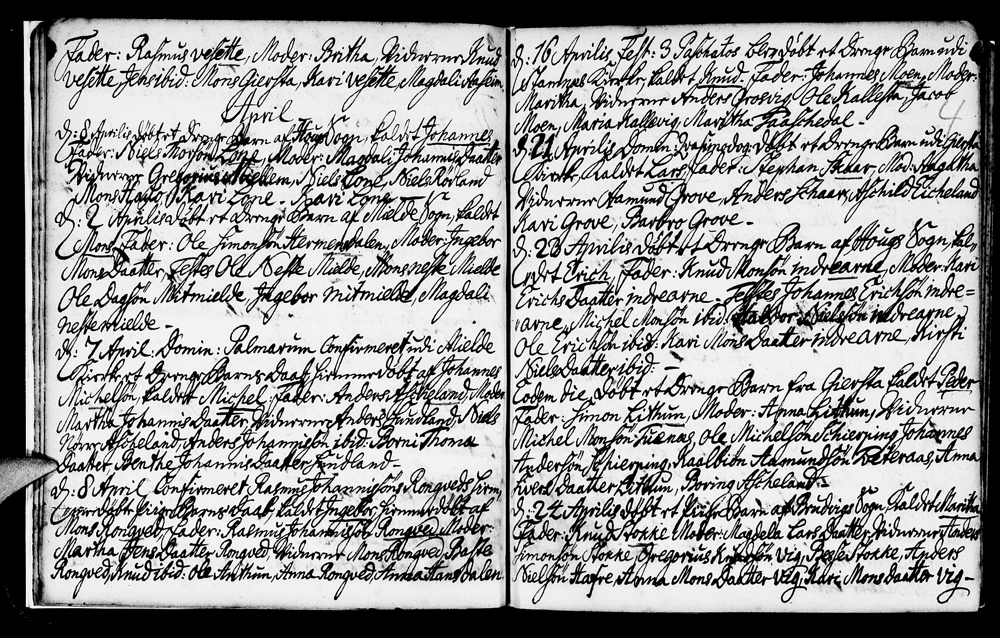 Haus sokneprestembete, AV/SAB-A-75601/H/Haa: Parish register (official) no. A 6, 1748-1758, p. 4