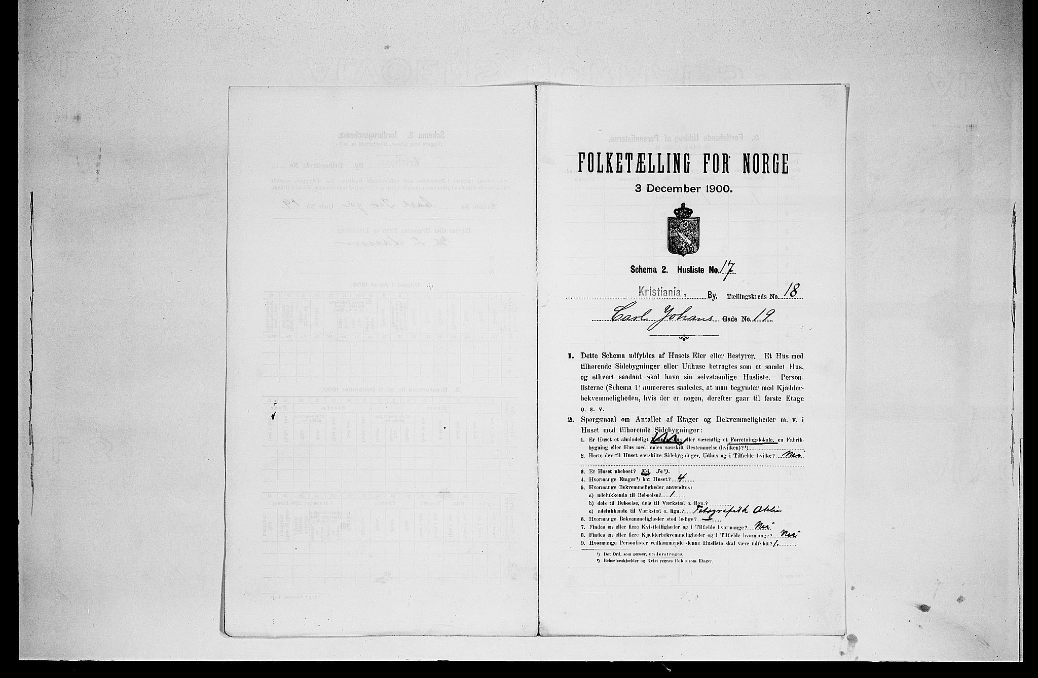 SAO, 1900 census for Kristiania, 1900, p. 11416