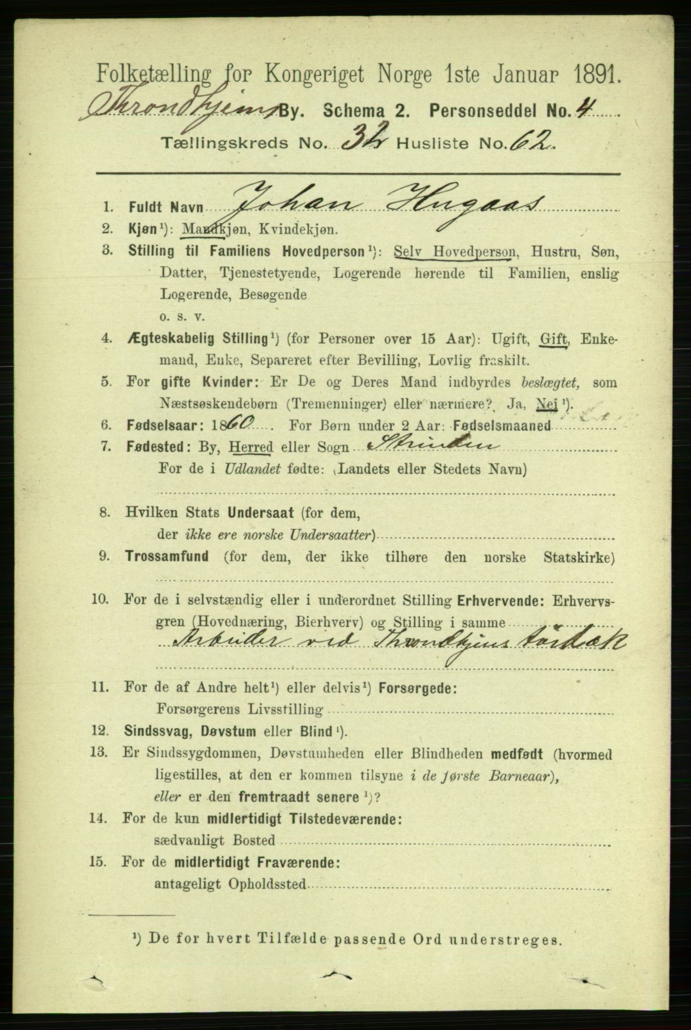 RA, 1891 census for 1601 Trondheim, 1891, p. 24955