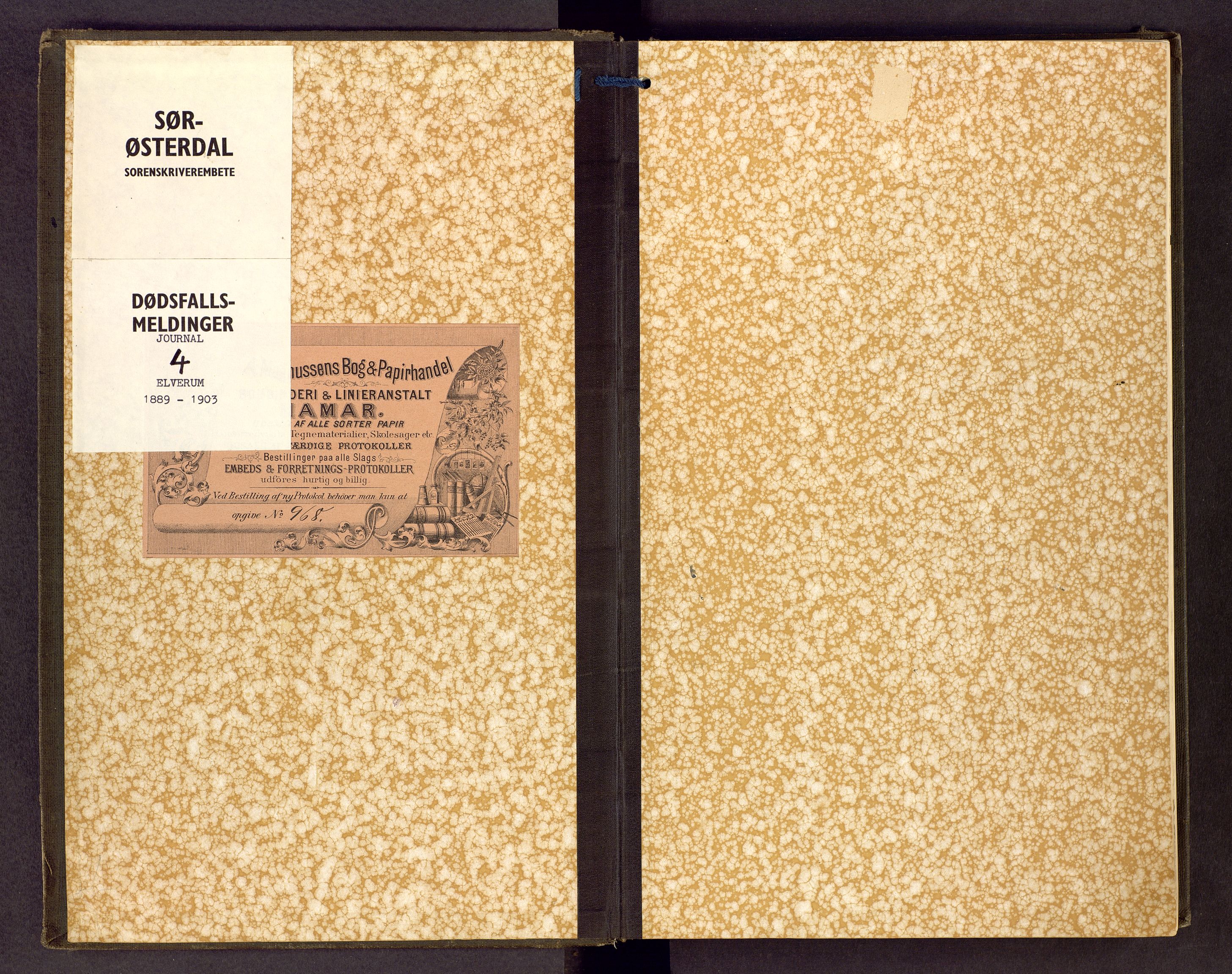 Sør-Østerdal sorenskriveri, AV/SAH-TING-018/J/Jg/L0004: Dødsfallsjournal, 1889-1903